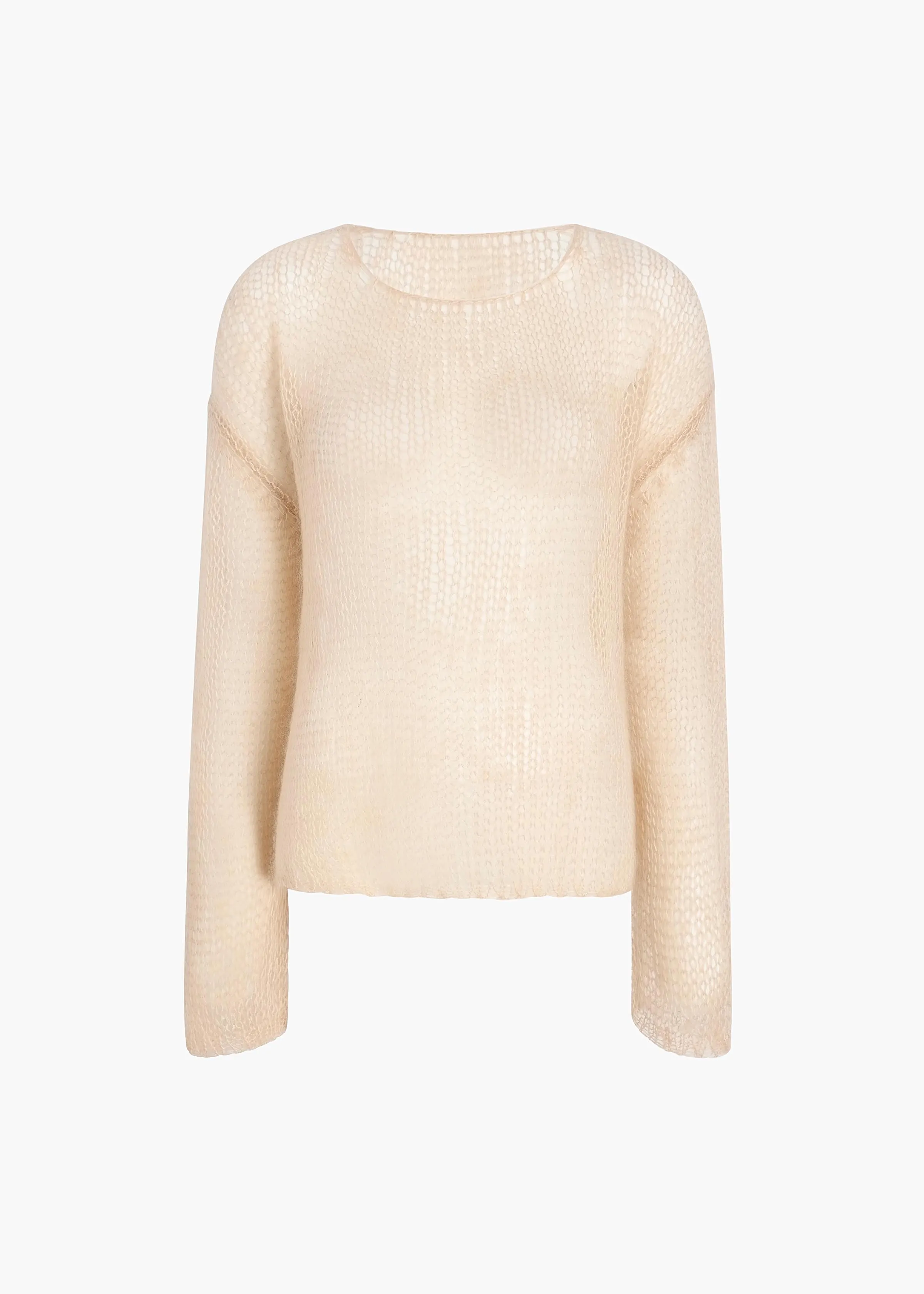 Wendy Sweater in Light Beige sold by KHAITE