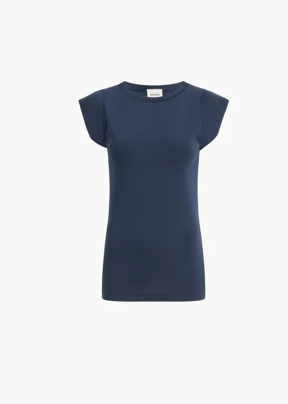 Angel Top in Dark Navy made by KHAITE