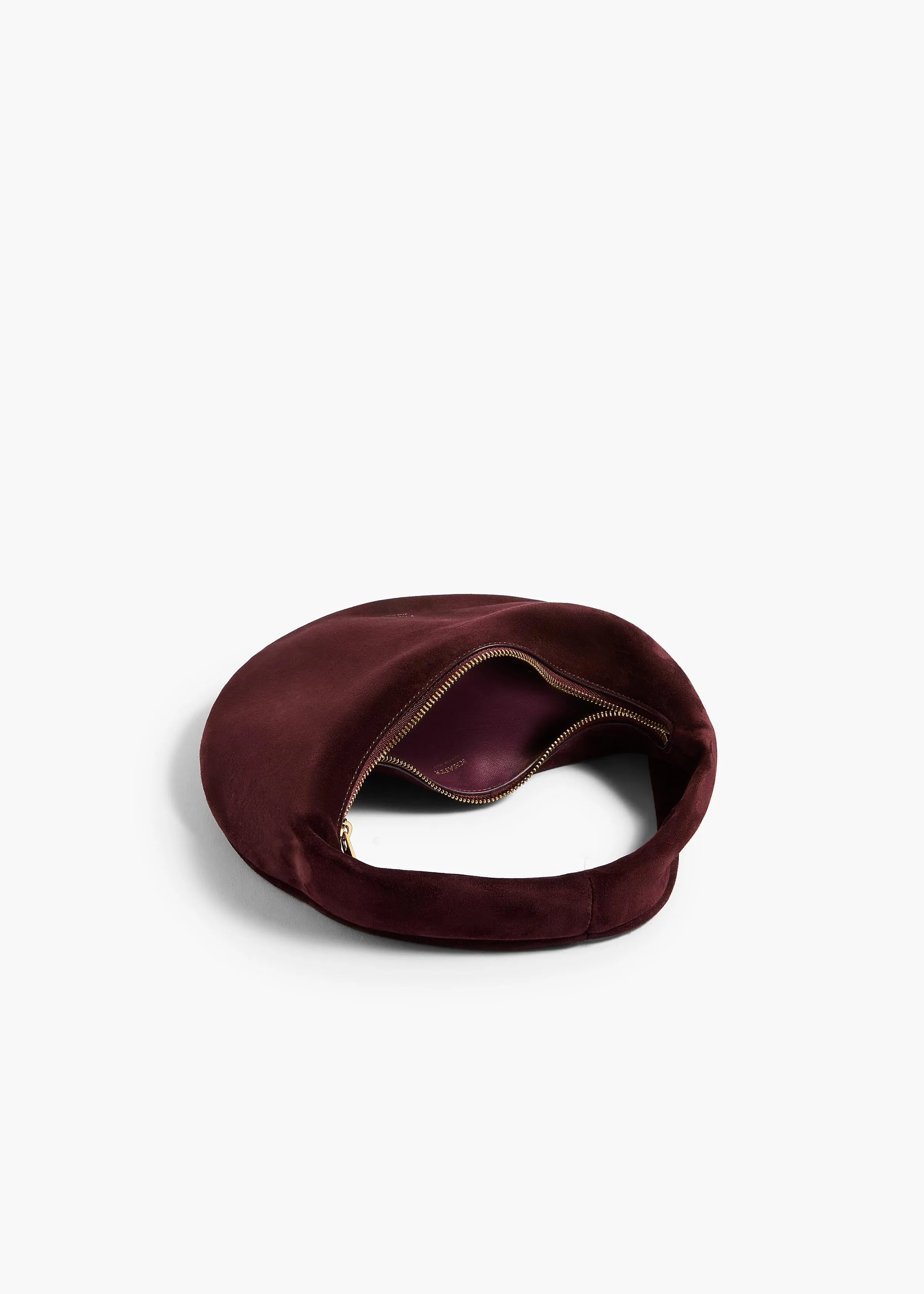 Mini Olivia Hobo in Rouge Noir Suede sold by KHAITE product image thumbnail 2