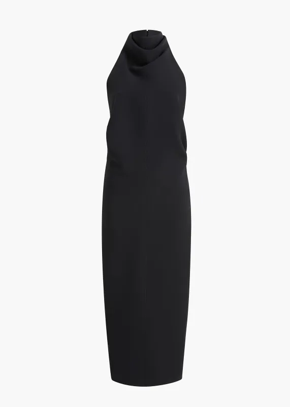 Roxanne Dress in Black Crepe made by KHAITE