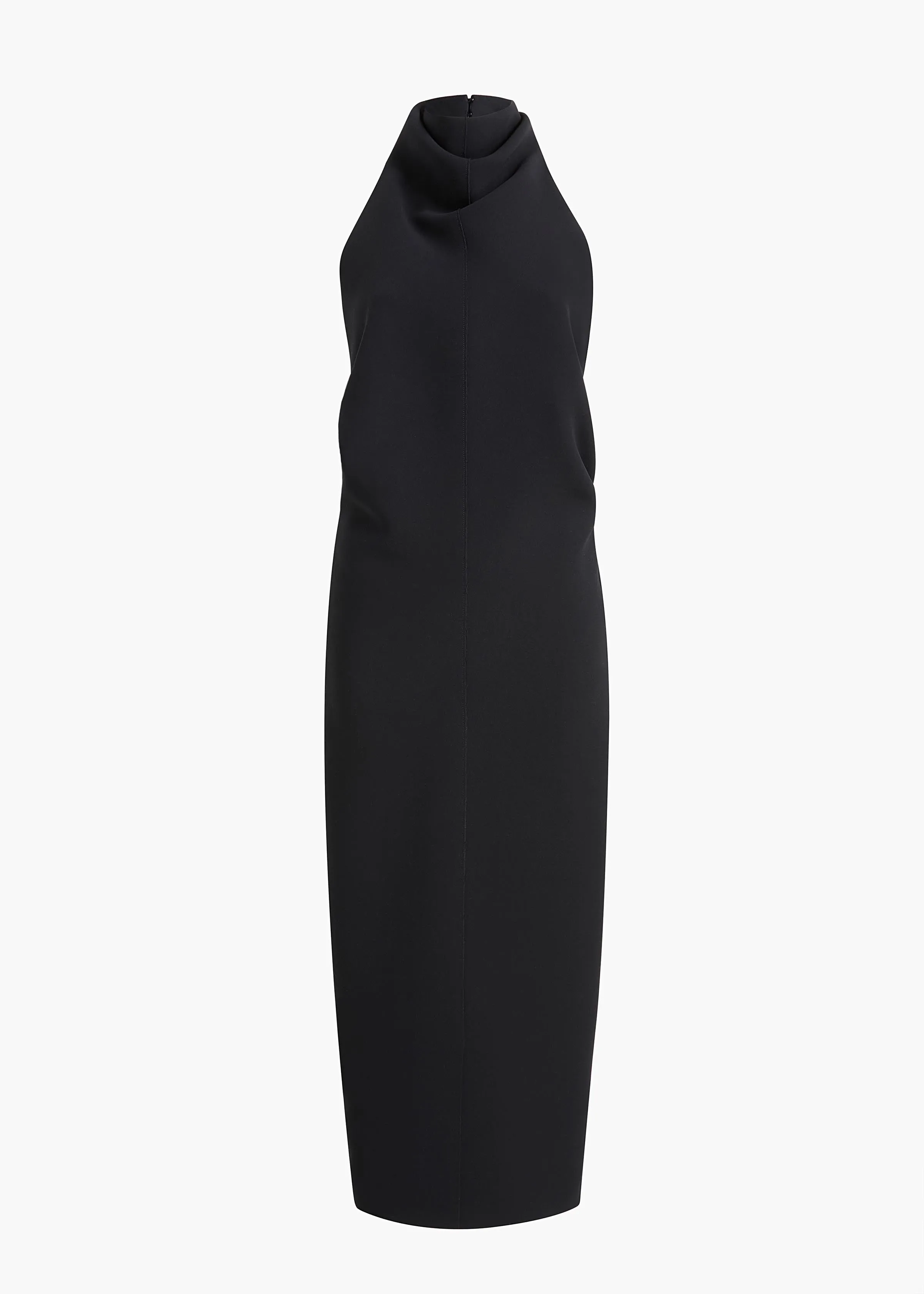 Roxanne Dress in Black Crepe sold by KHAITE