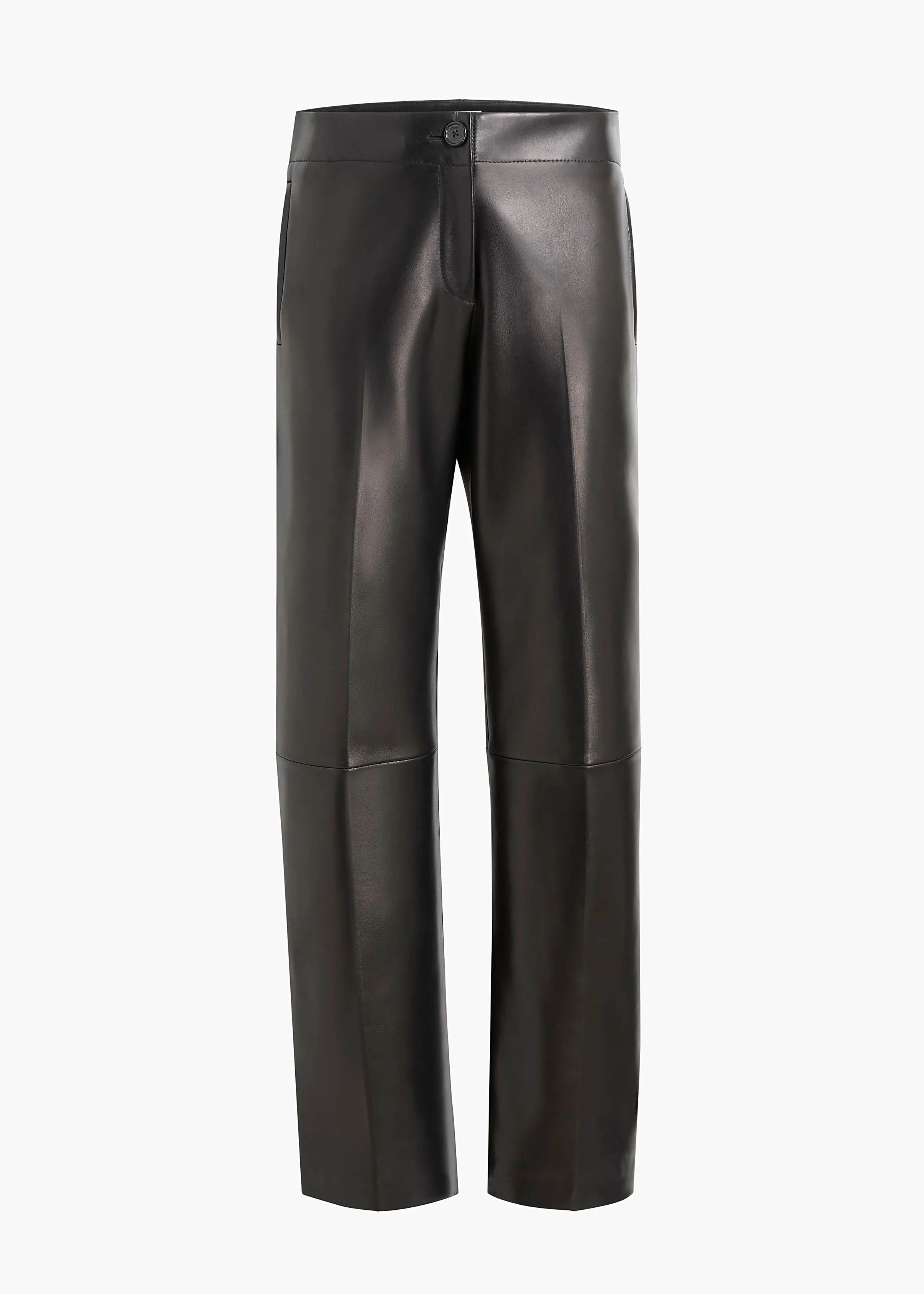 Mita Pant in Black Leather sold by KHAITE