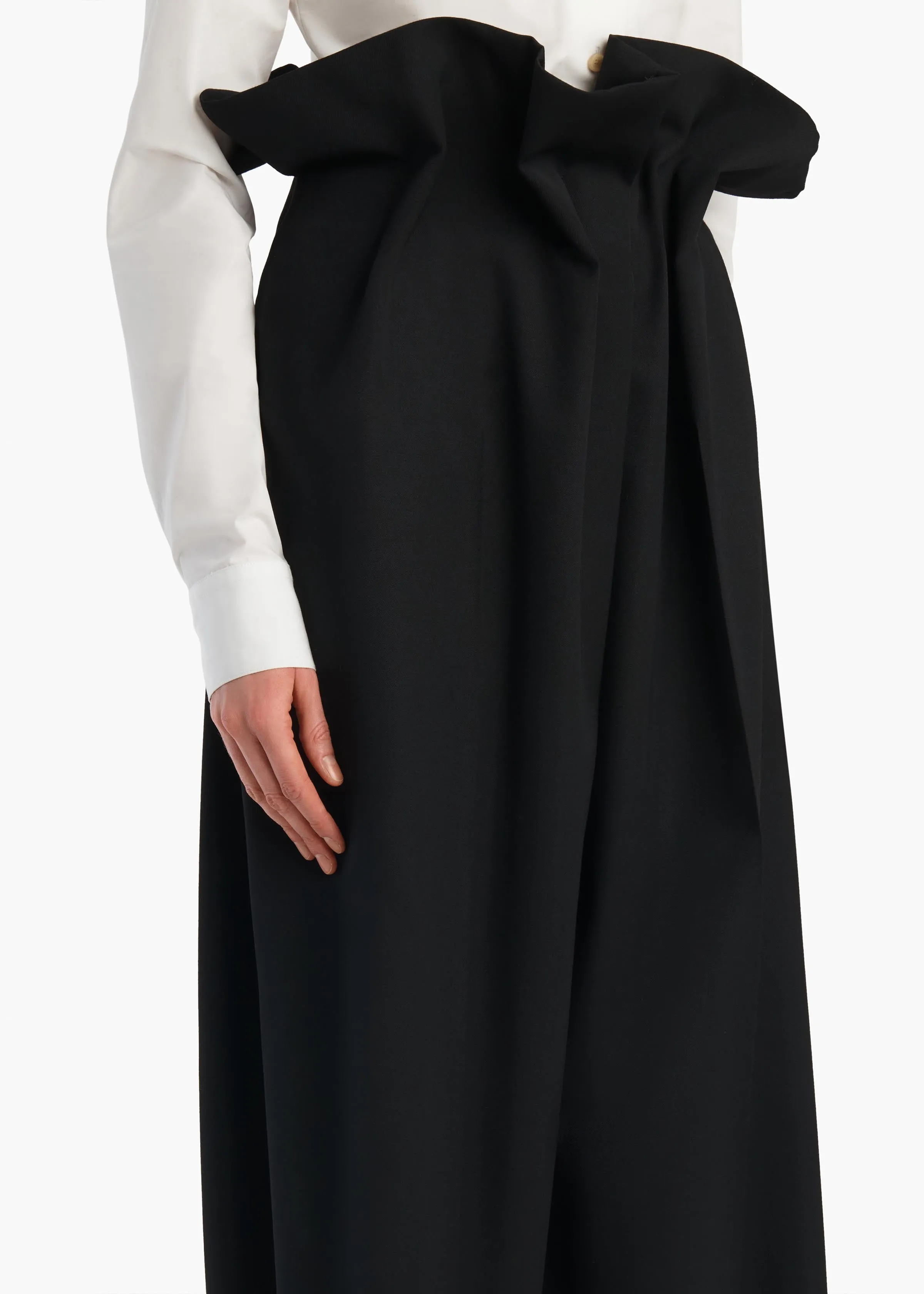 Kira Pant in Black Wool sold by KHAITE product image thumbnail 5