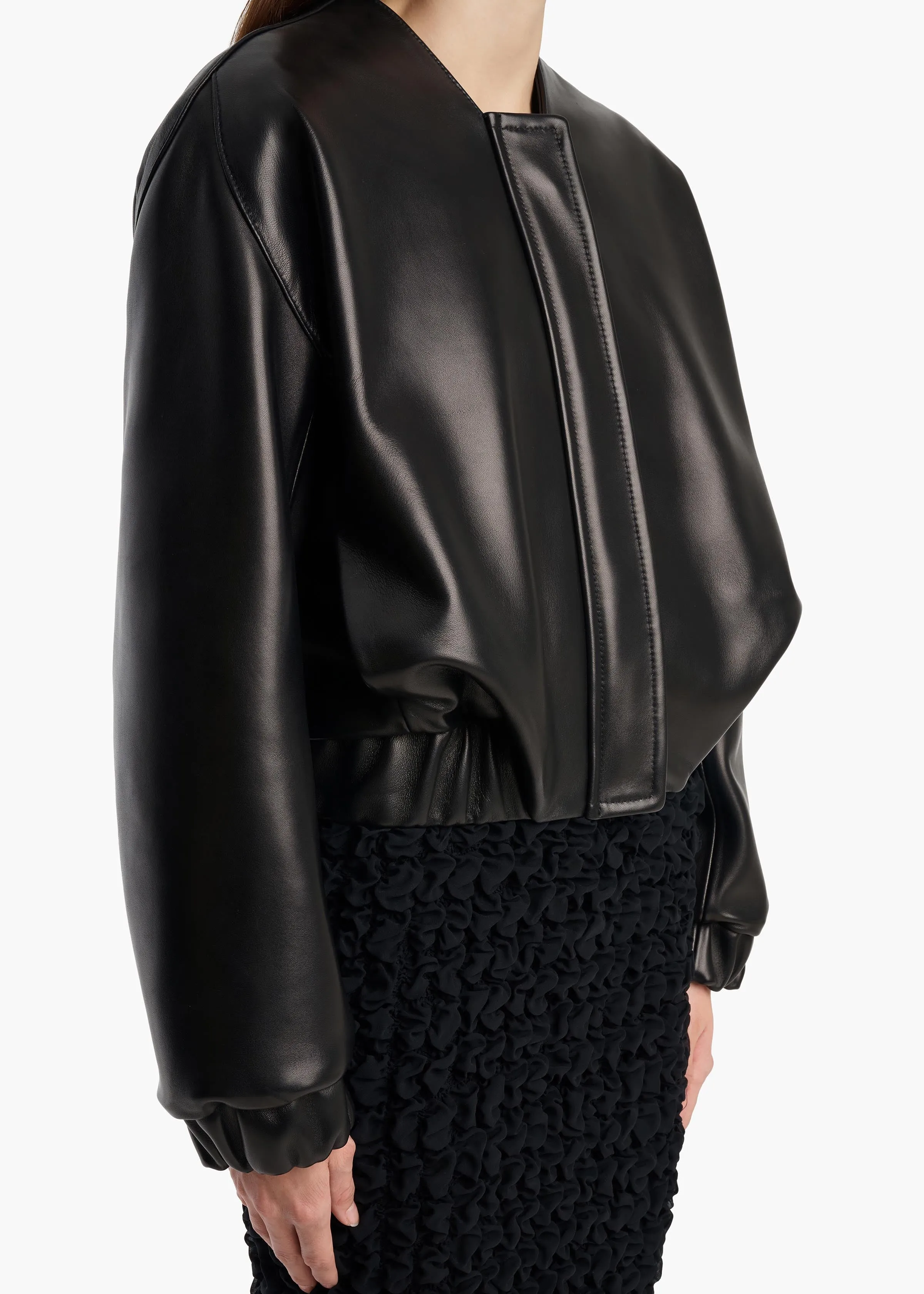 Cordan Jacket in Black Leather sold by KHAITE product image thumbnail 5