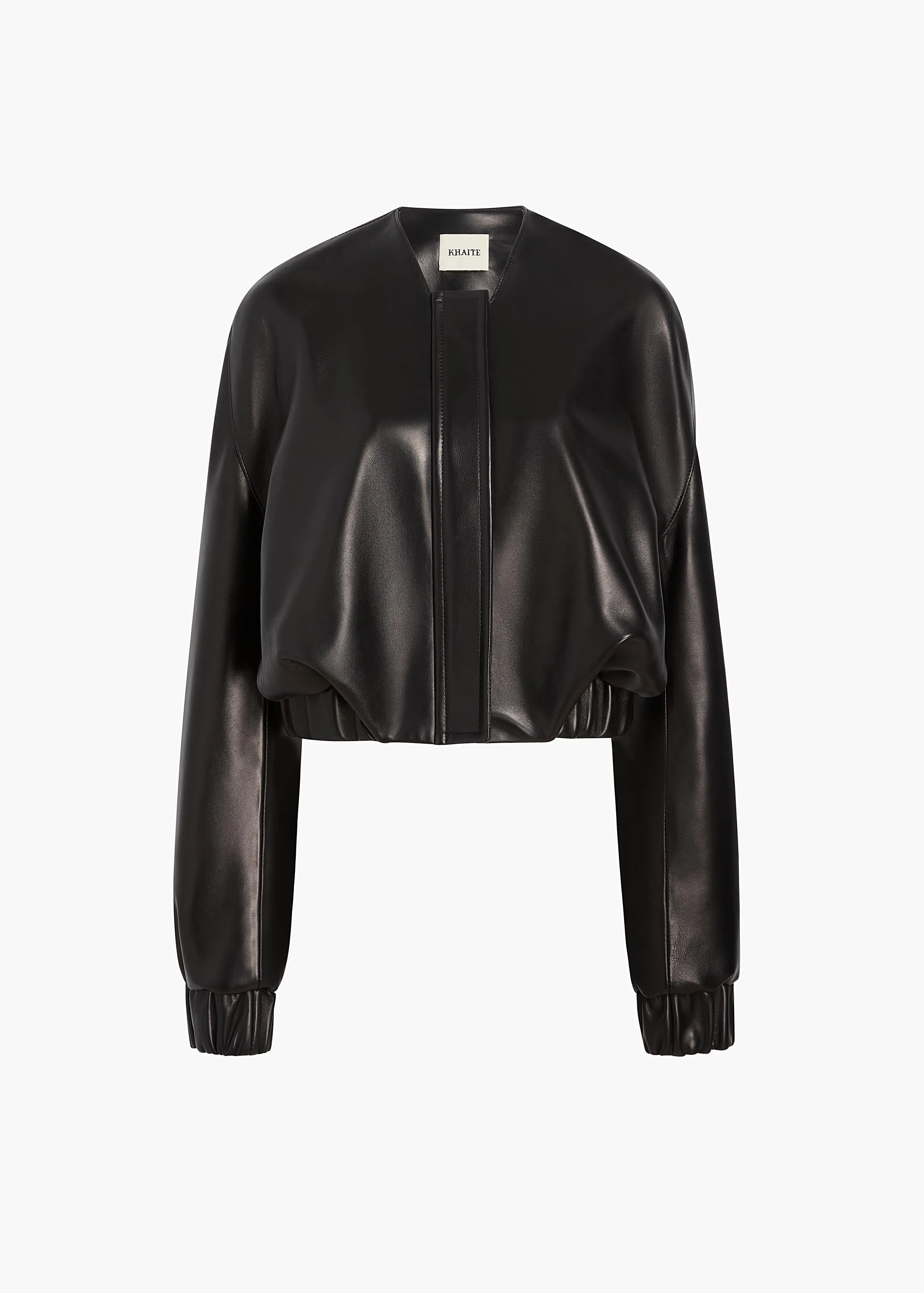 Cordan Jacket in Black Leather sold by KHAITE