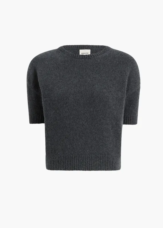 Golden Sweater in Charcoal made by KHAITE