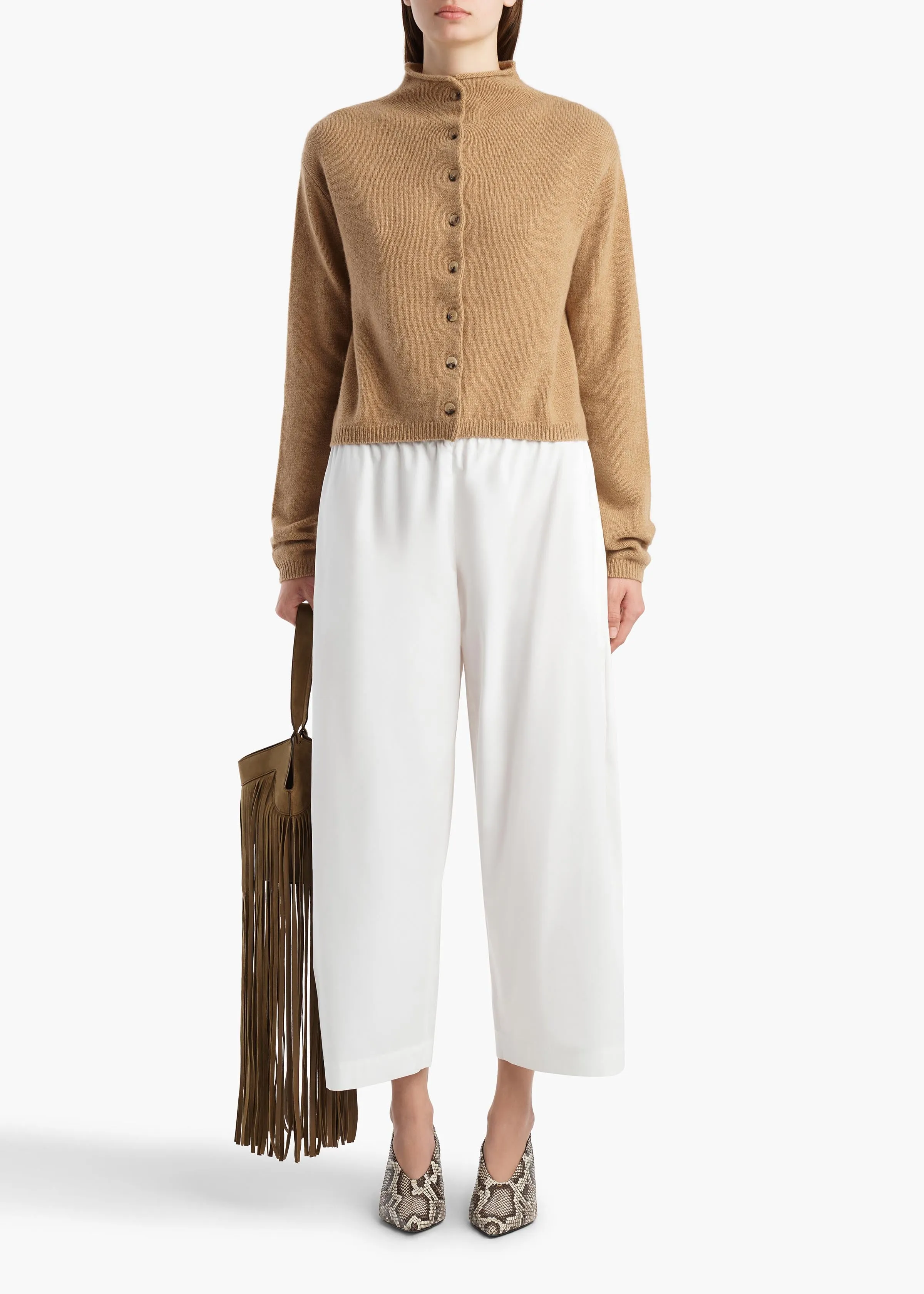 Roma Pant in Chalk sold by KHAITE product image thumbnail 2