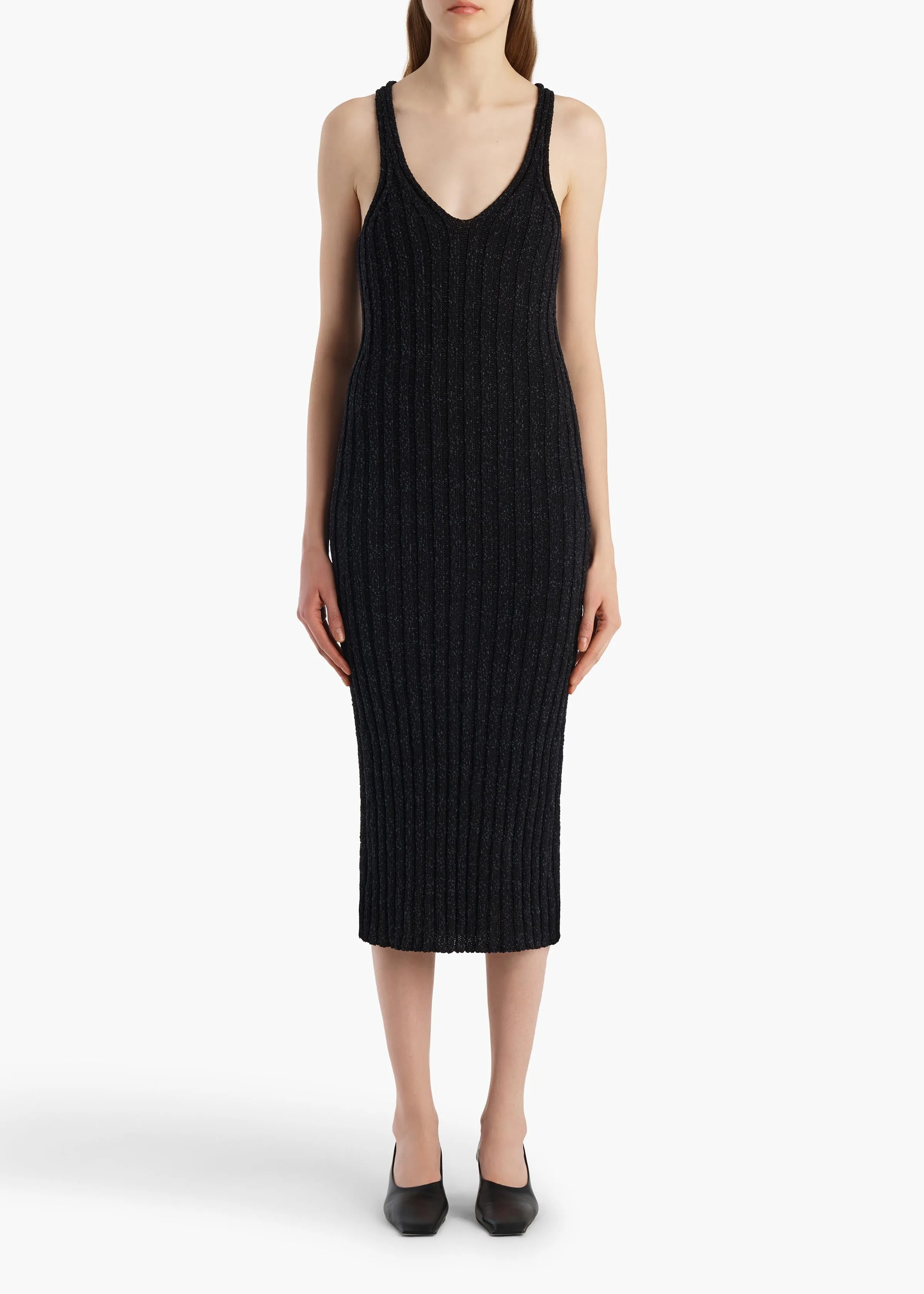 Val Dress in Black sold by KHAITE product image thumbnail 2