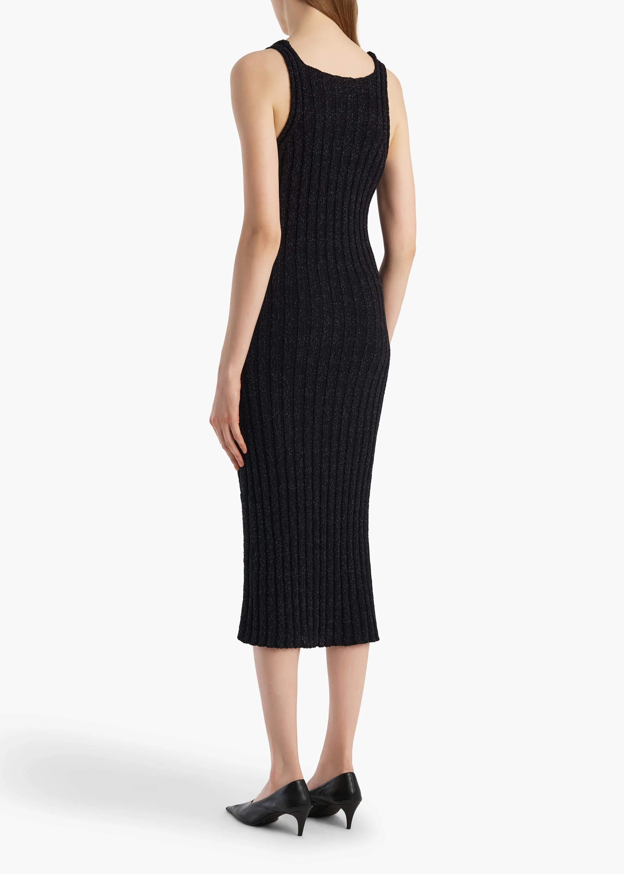 Val Dress in Black sold by KHAITE product image thumbnail 3