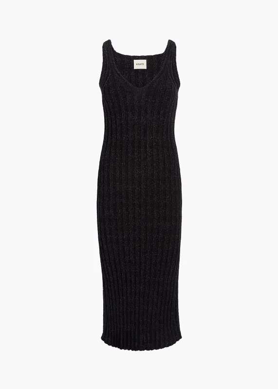 Val Dress in Black made by KHAITE