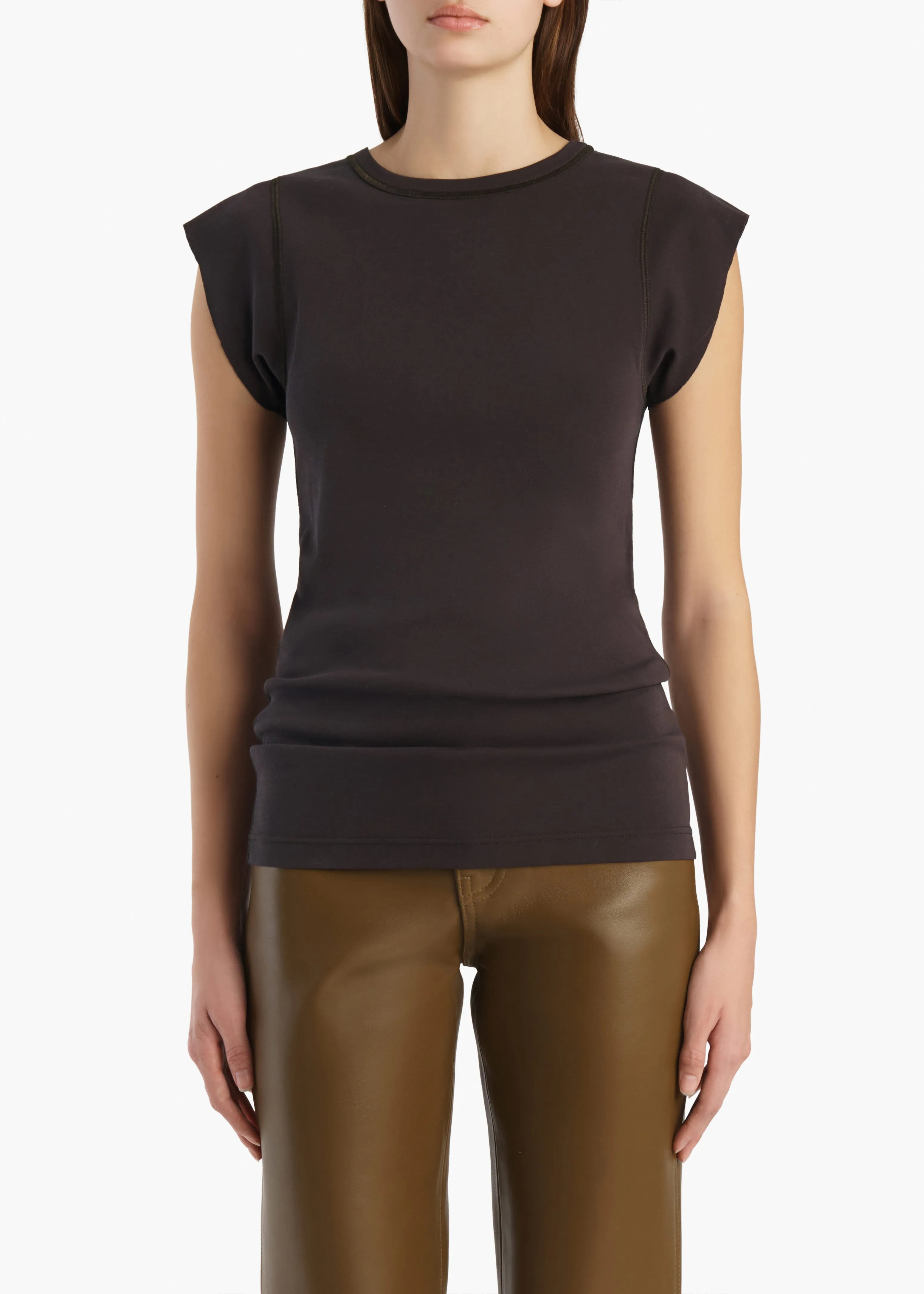 Angel Top in Dark Umber sold by KHAITE product image thumbnail 3
