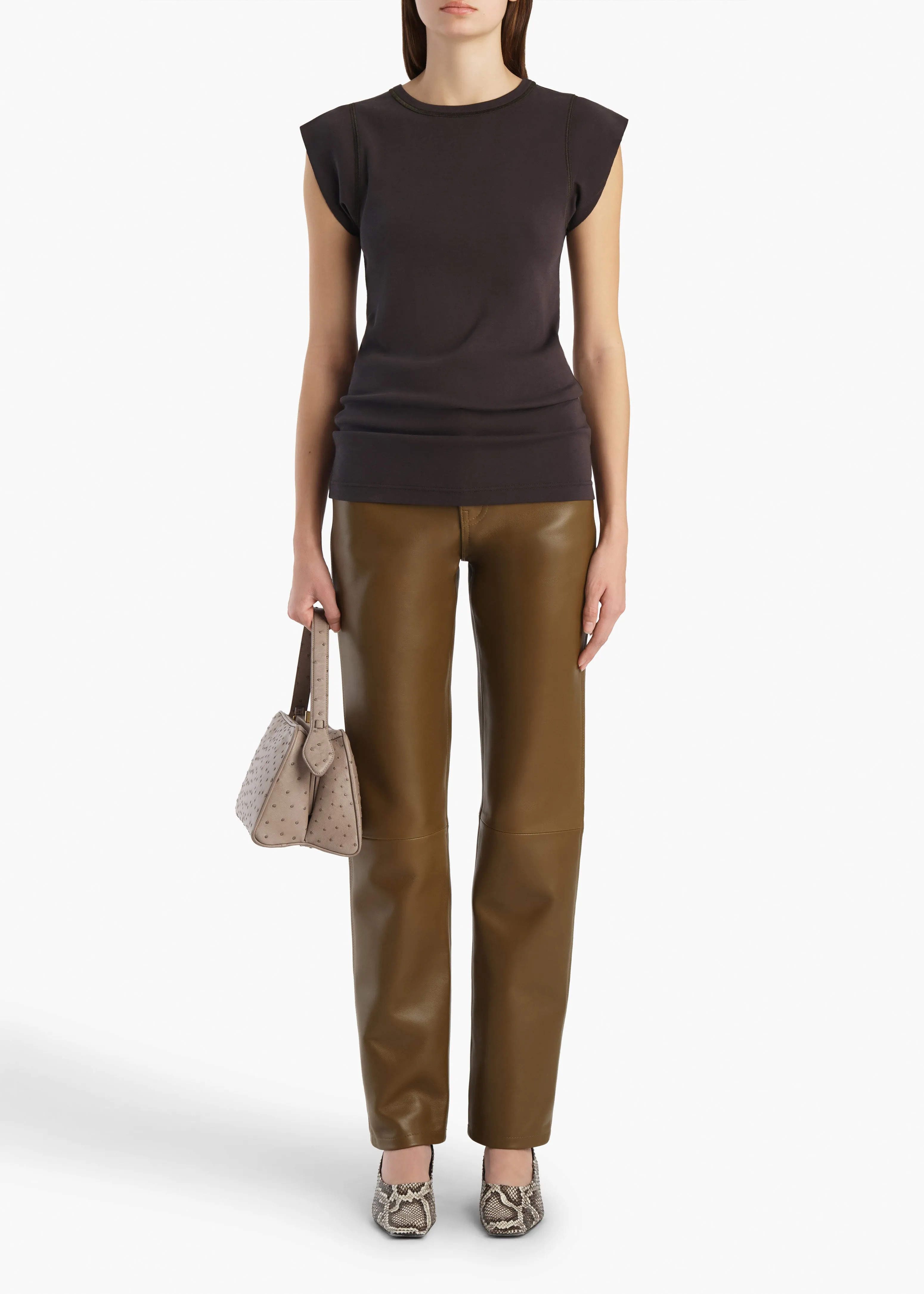 Angel Top in Dark Umber sold by KHAITE product image thumbnail 2