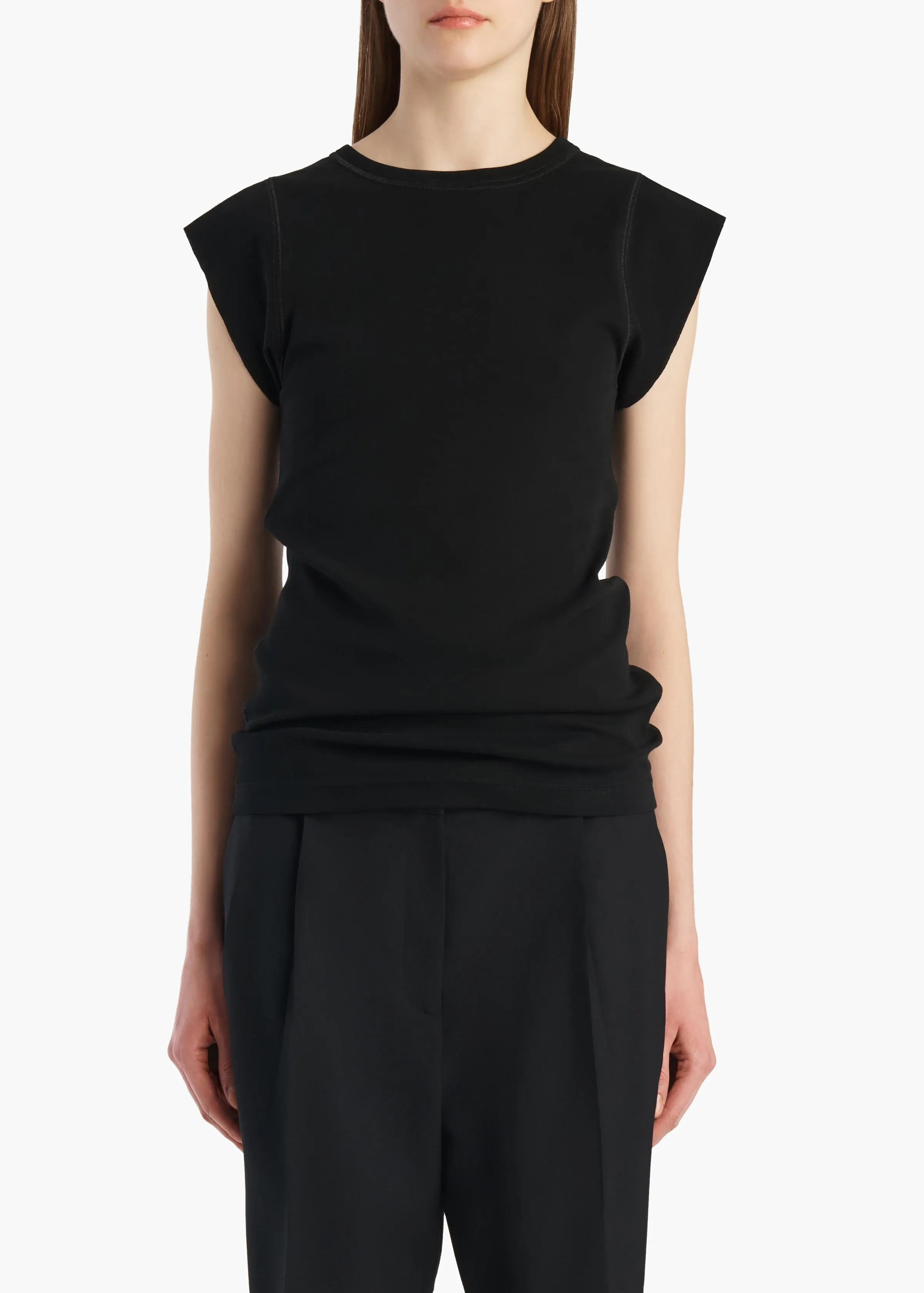 Angel Top in Black sold by KHAITE product image thumbnail 3