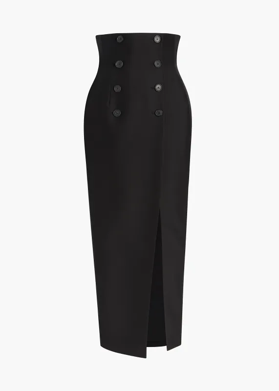 Luiza Skirt in Black made by KHAITE