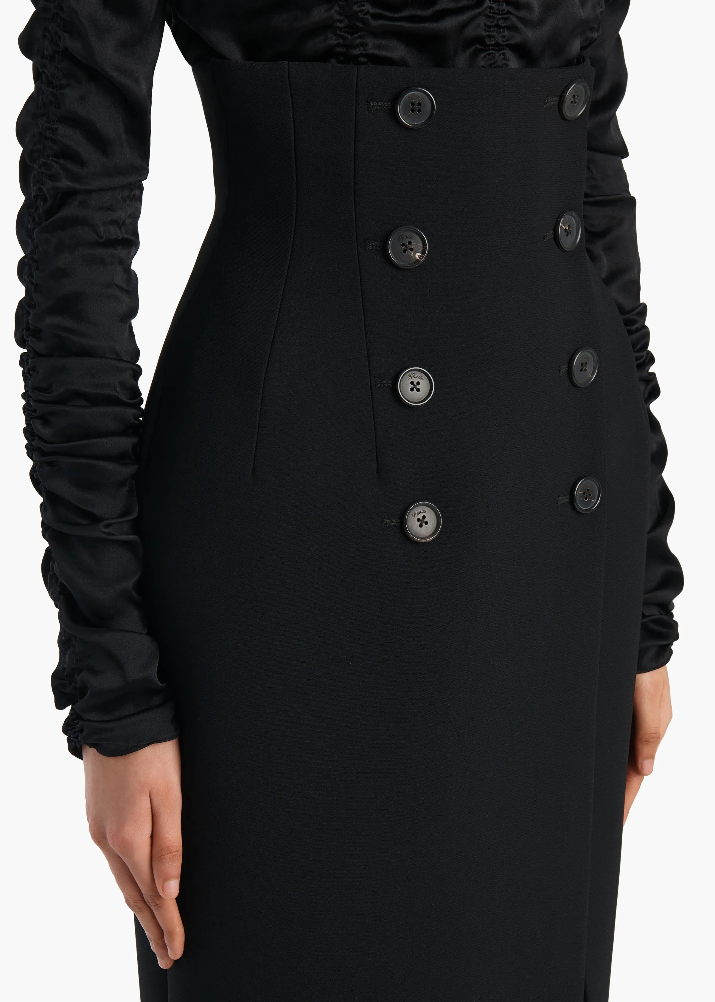 Luiza Skirt in Black sold by KHAITE product image thumbnail 5