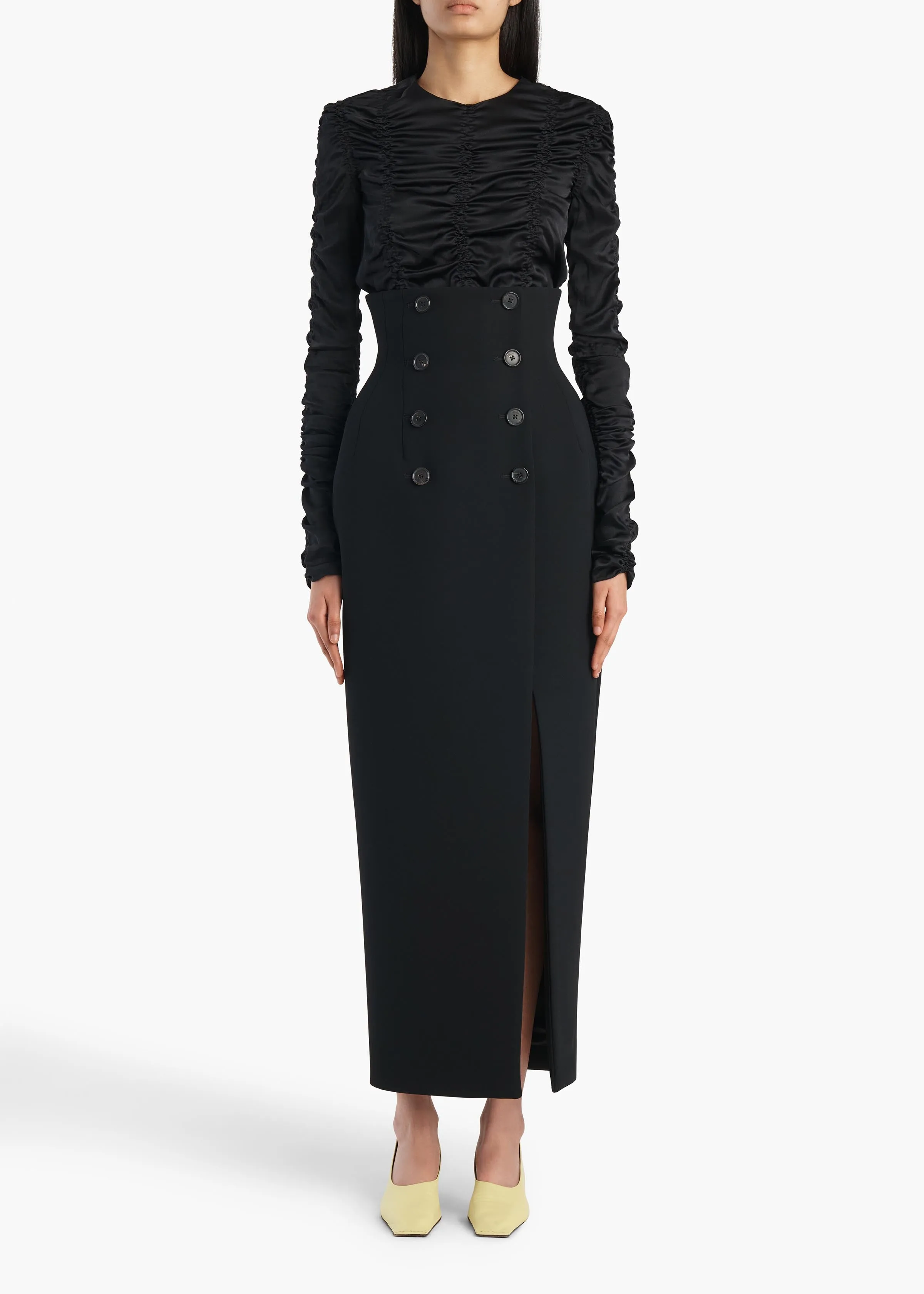 Luiza Skirt in Black sold by KHAITE product image thumbnail 2