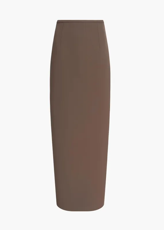 Winton Skirt in Clove made by KHAITE
