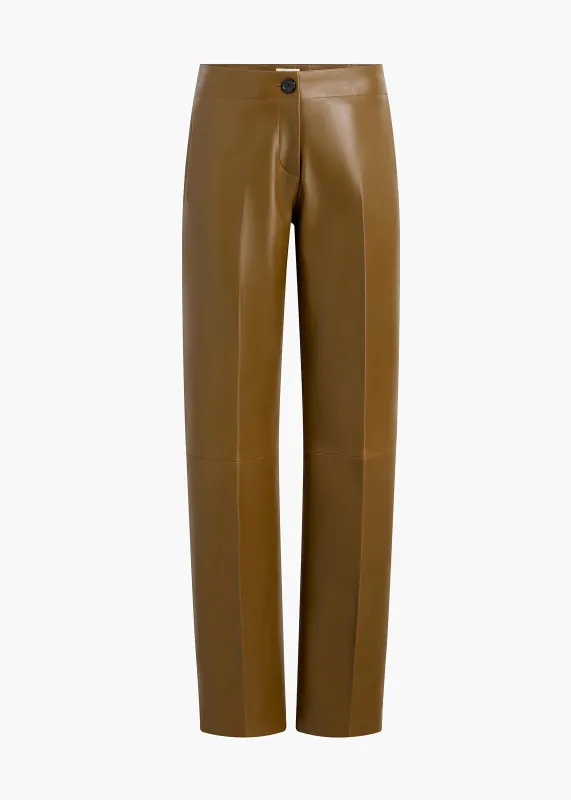 Mita Pant in Dark Olive made by KHAITE