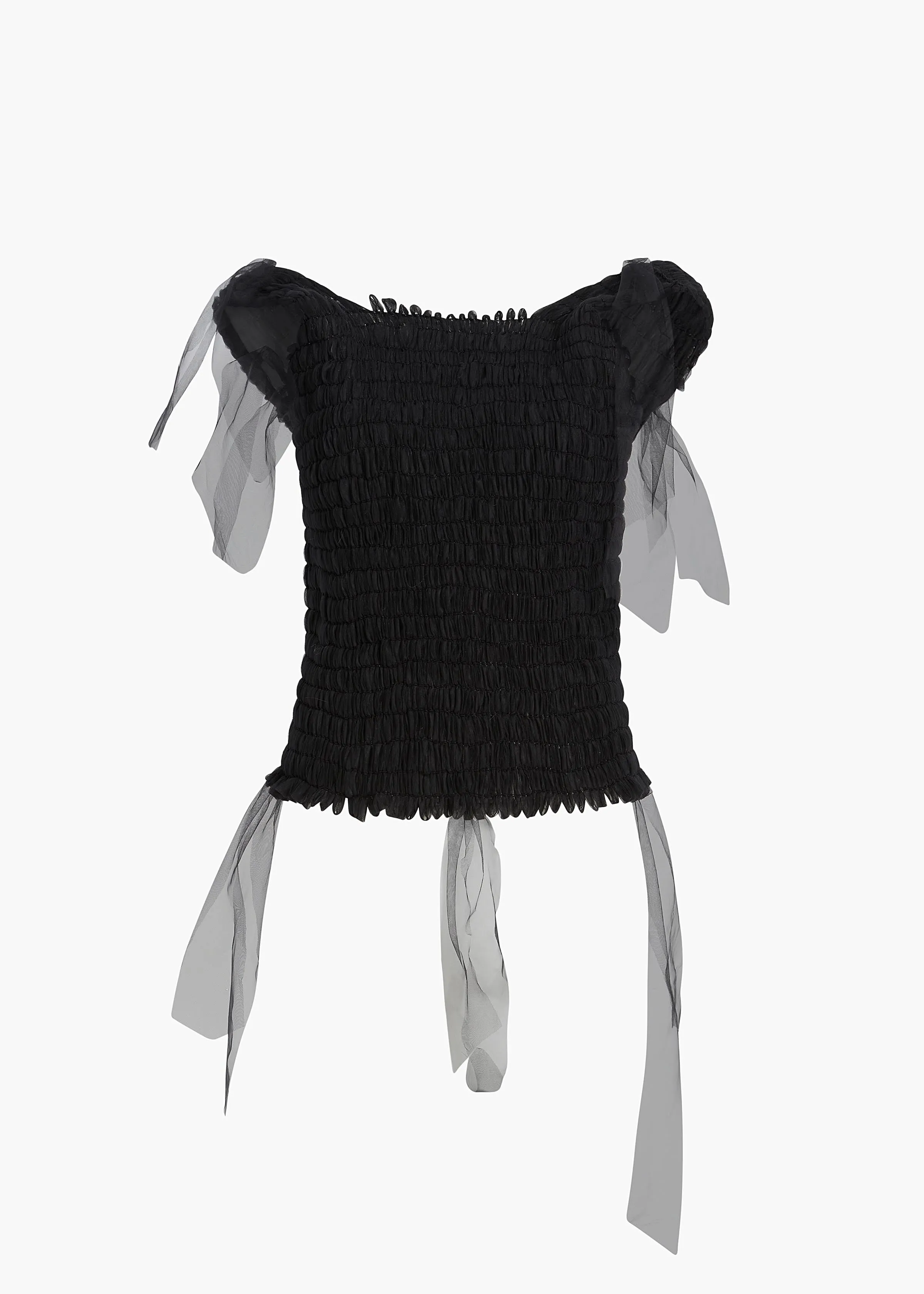 Bo Top in Black sold by KHAITE