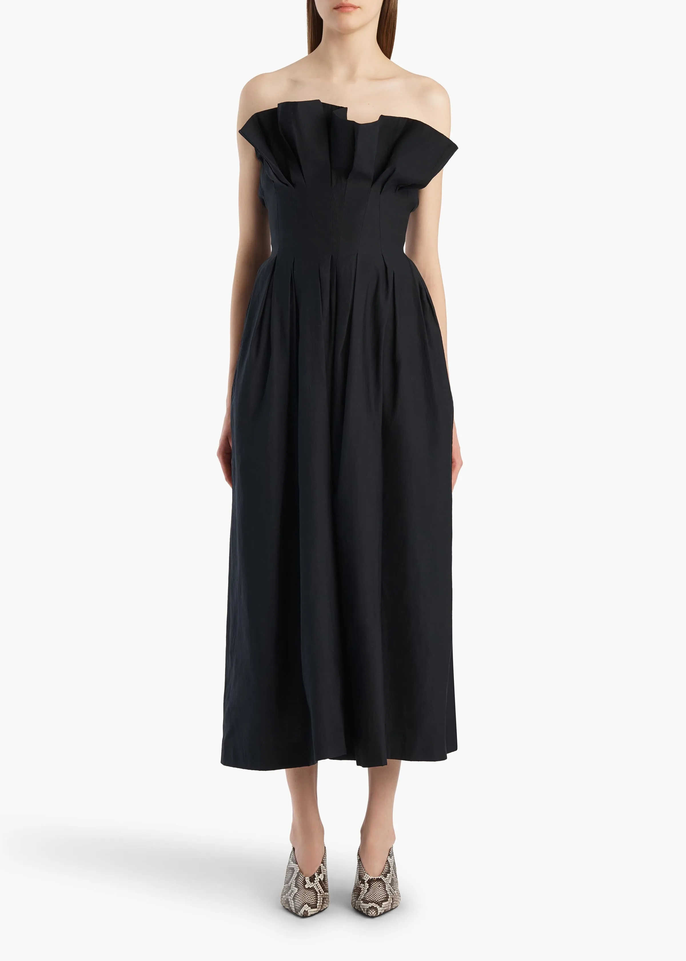 Claude Dress in Black sold by KHAITE product image thumbnail 2