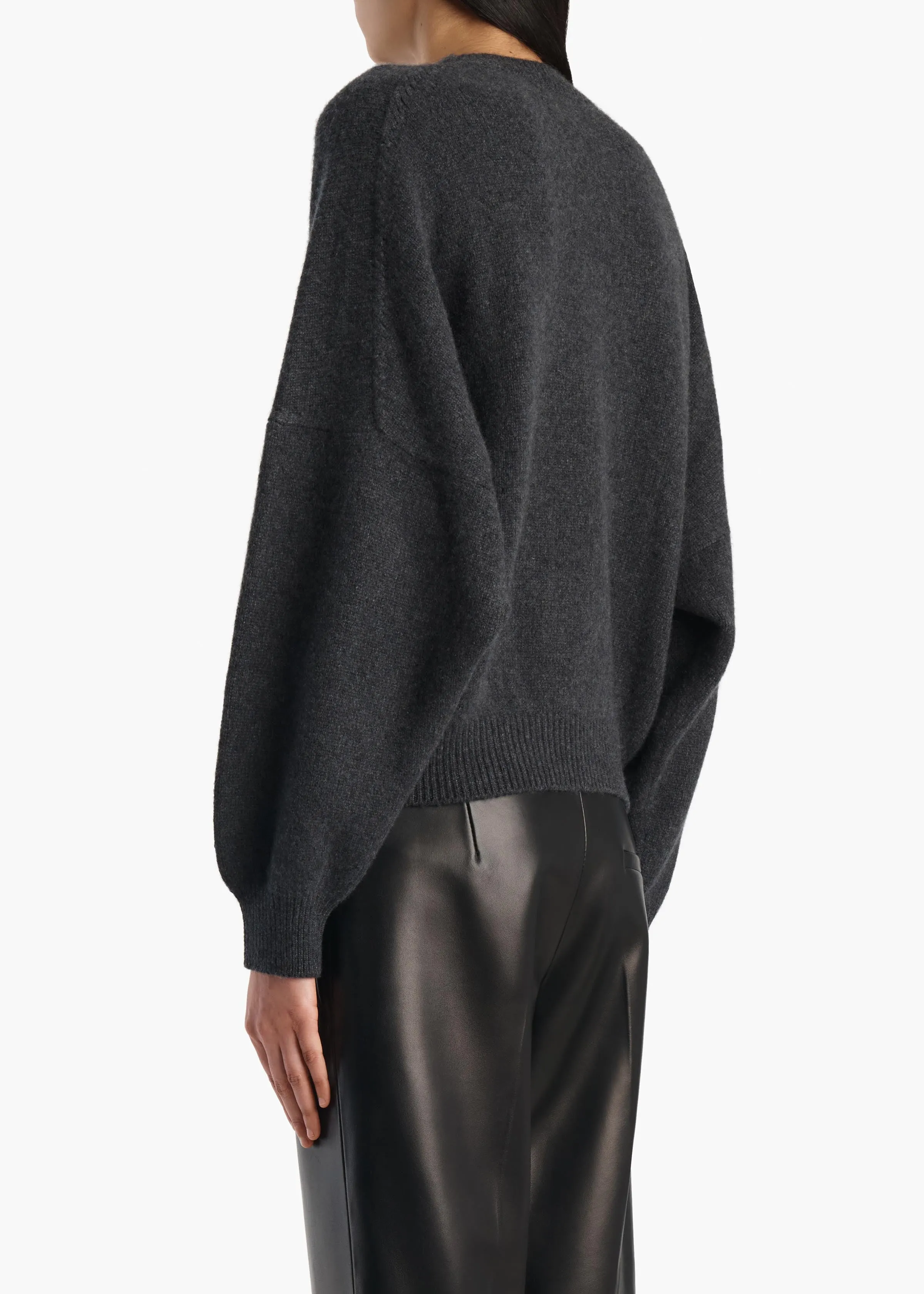 Margaux Sweater in Charcoal sold by KHAITE product image thumbnail 4
