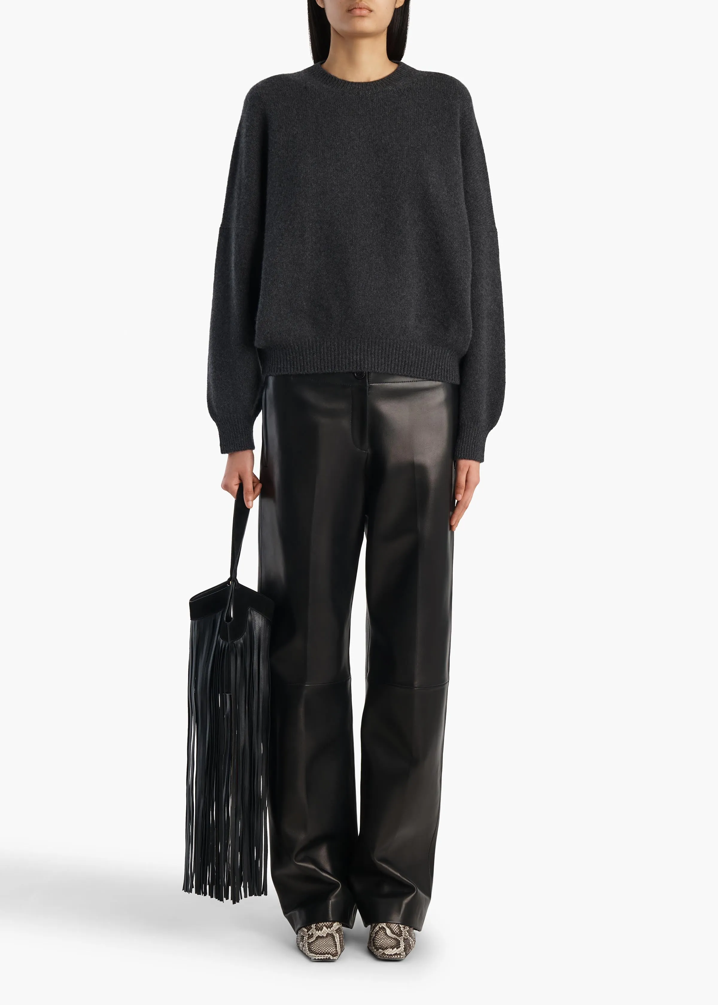 Margaux Sweater in Charcoal sold by KHAITE product image thumbnail 2