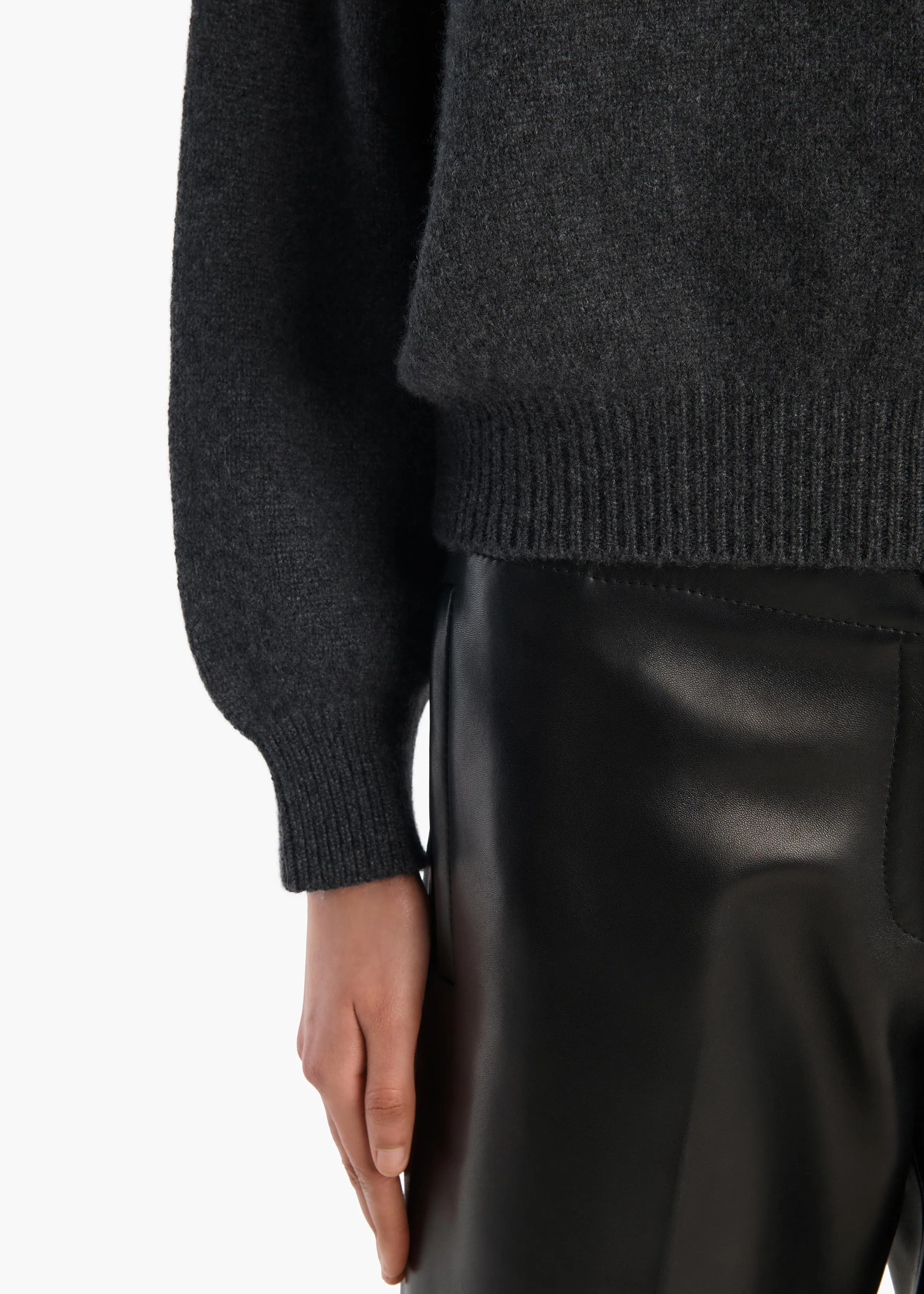 Margaux Sweater in Charcoal sold by KHAITE product image thumbnail 5