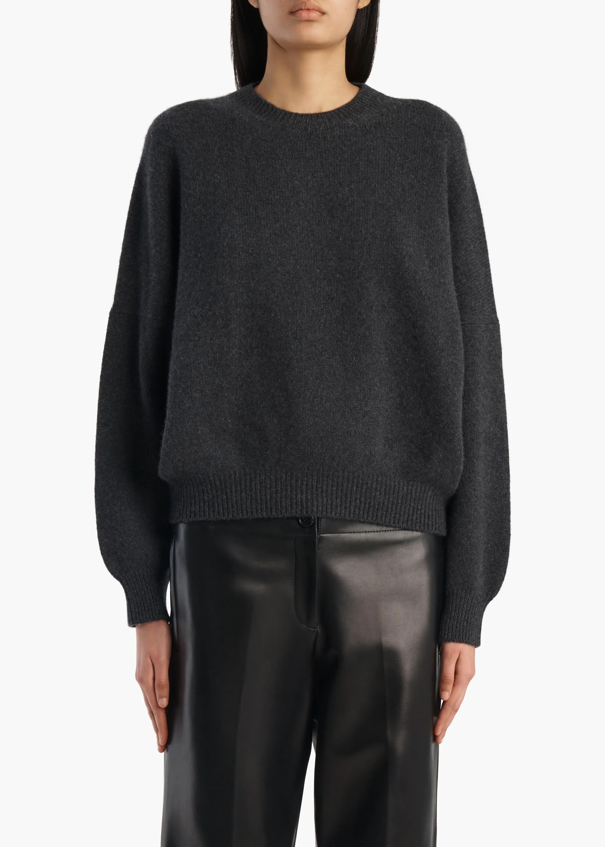 Margaux Sweater in Charcoal sold by KHAITE product image thumbnail 3