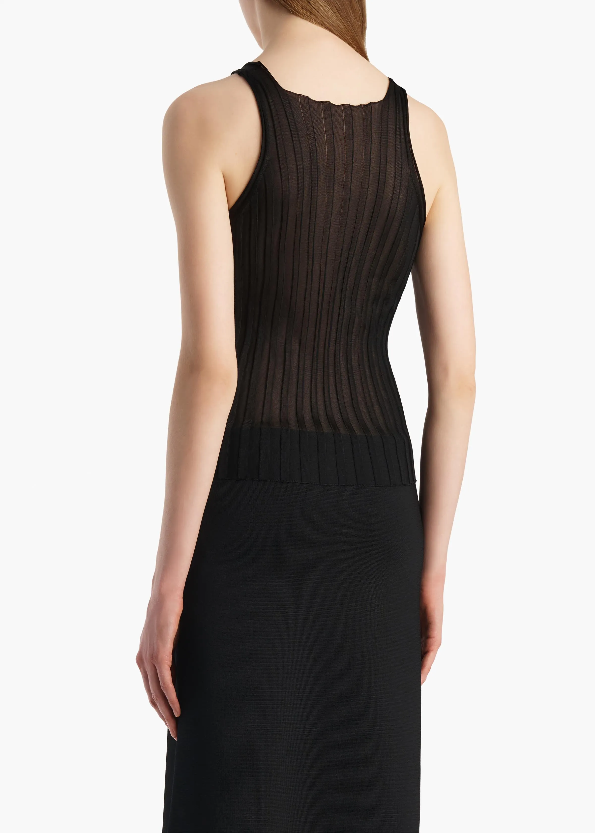 Val Top in Black sold by KHAITE product image thumbnail 4