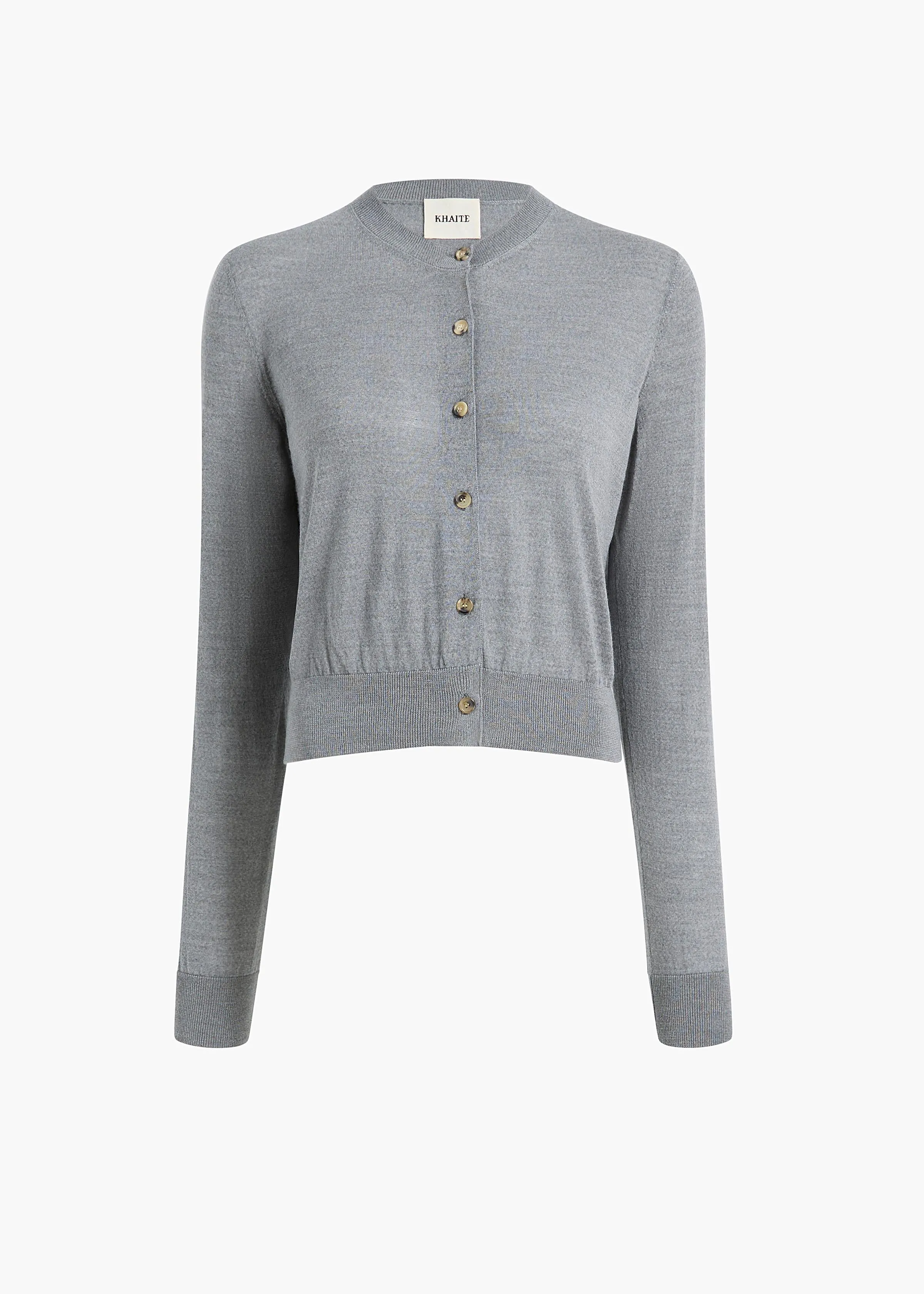 Tansy Cardigan in Sterling sold by KHAITE
