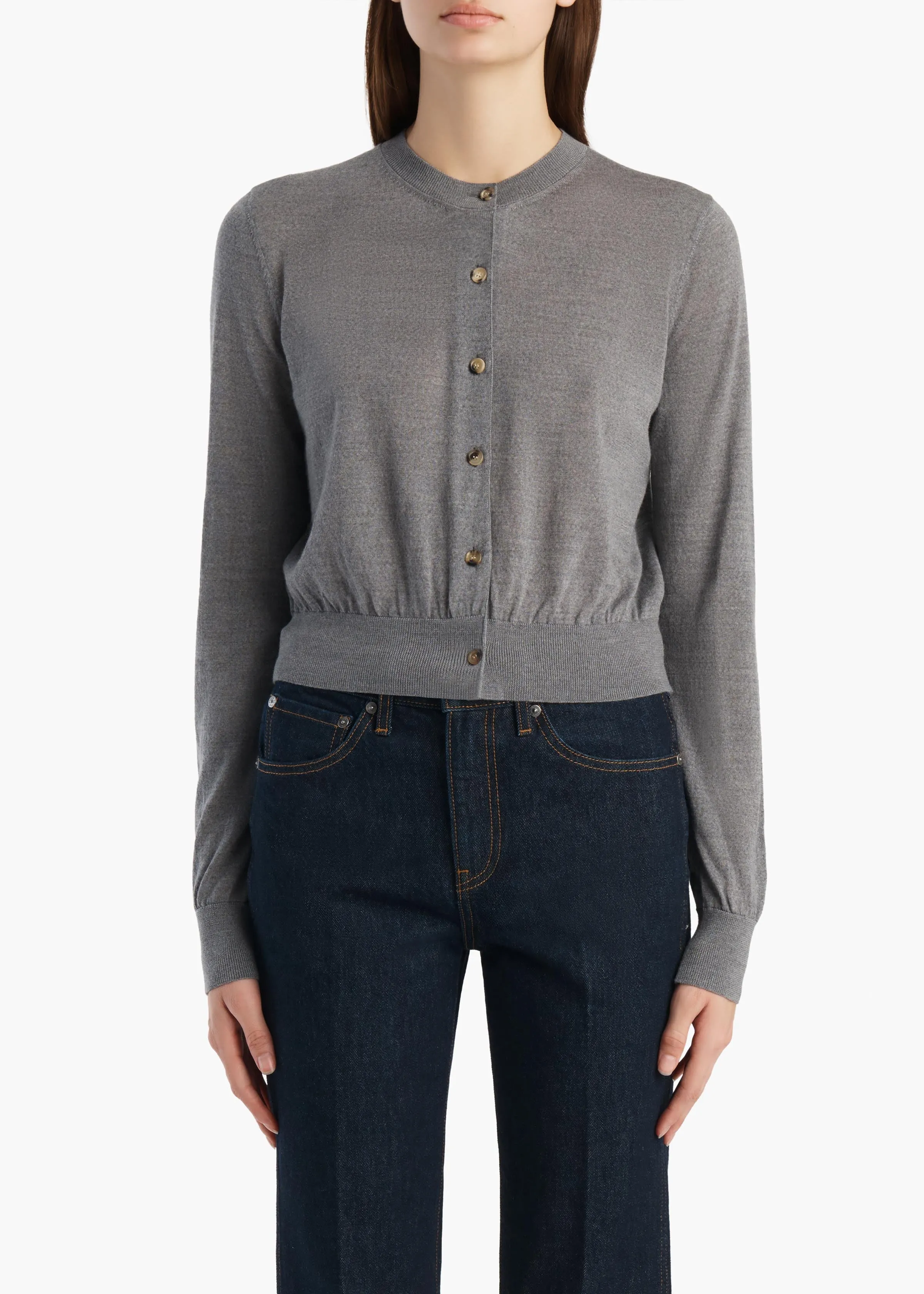 Tansy Cardigan in Sterling sold by KHAITE product image thumbnail 3