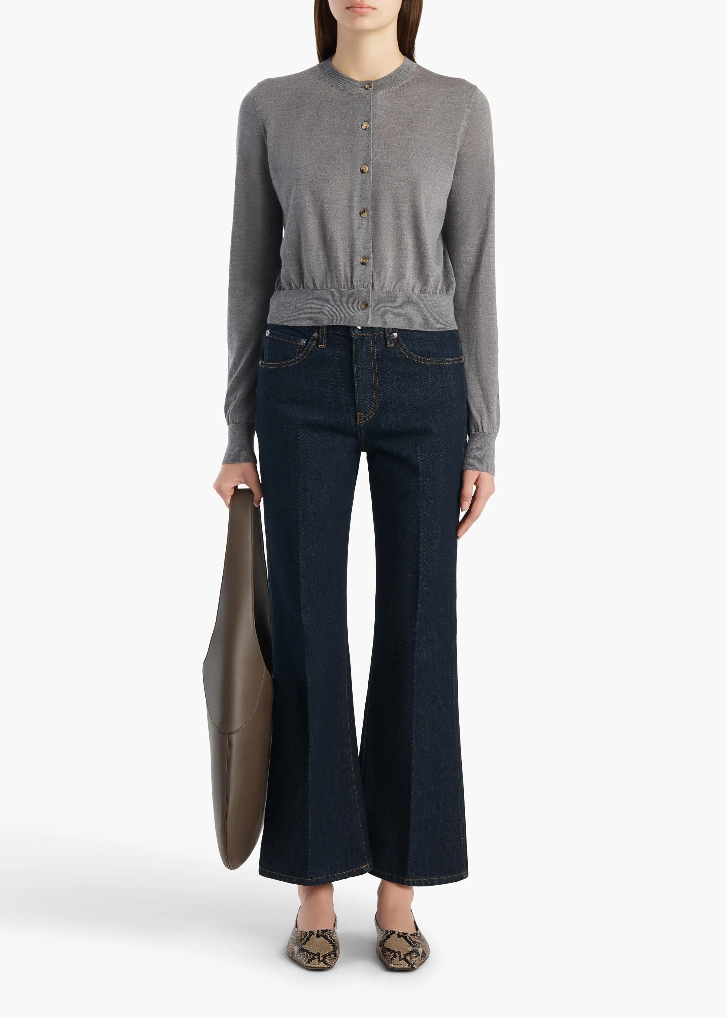 Tansy Cardigan in Sterling sold by KHAITE product image thumbnail 2