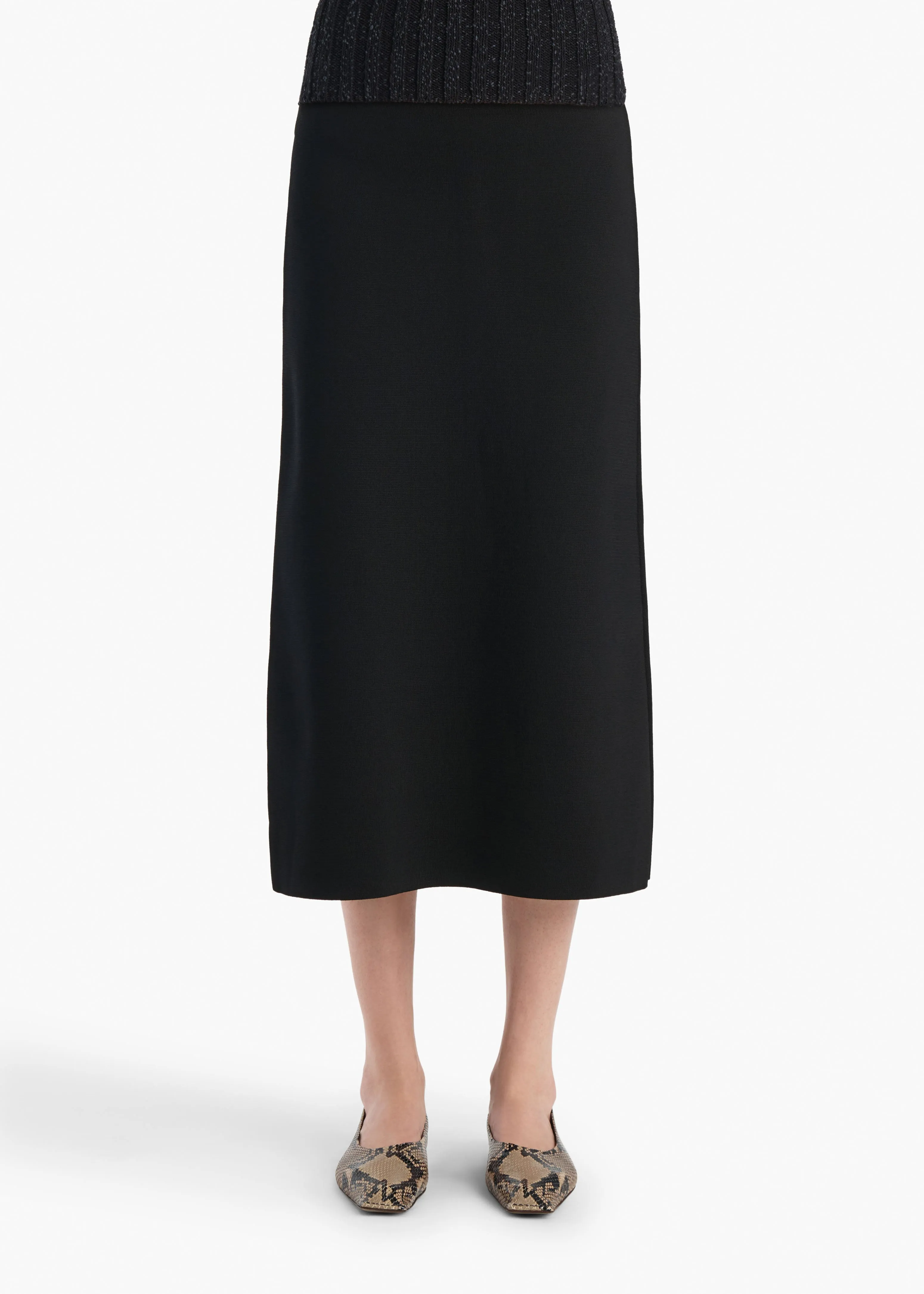 Petra Skirt in Black sold by KHAITE product image thumbnail 3
