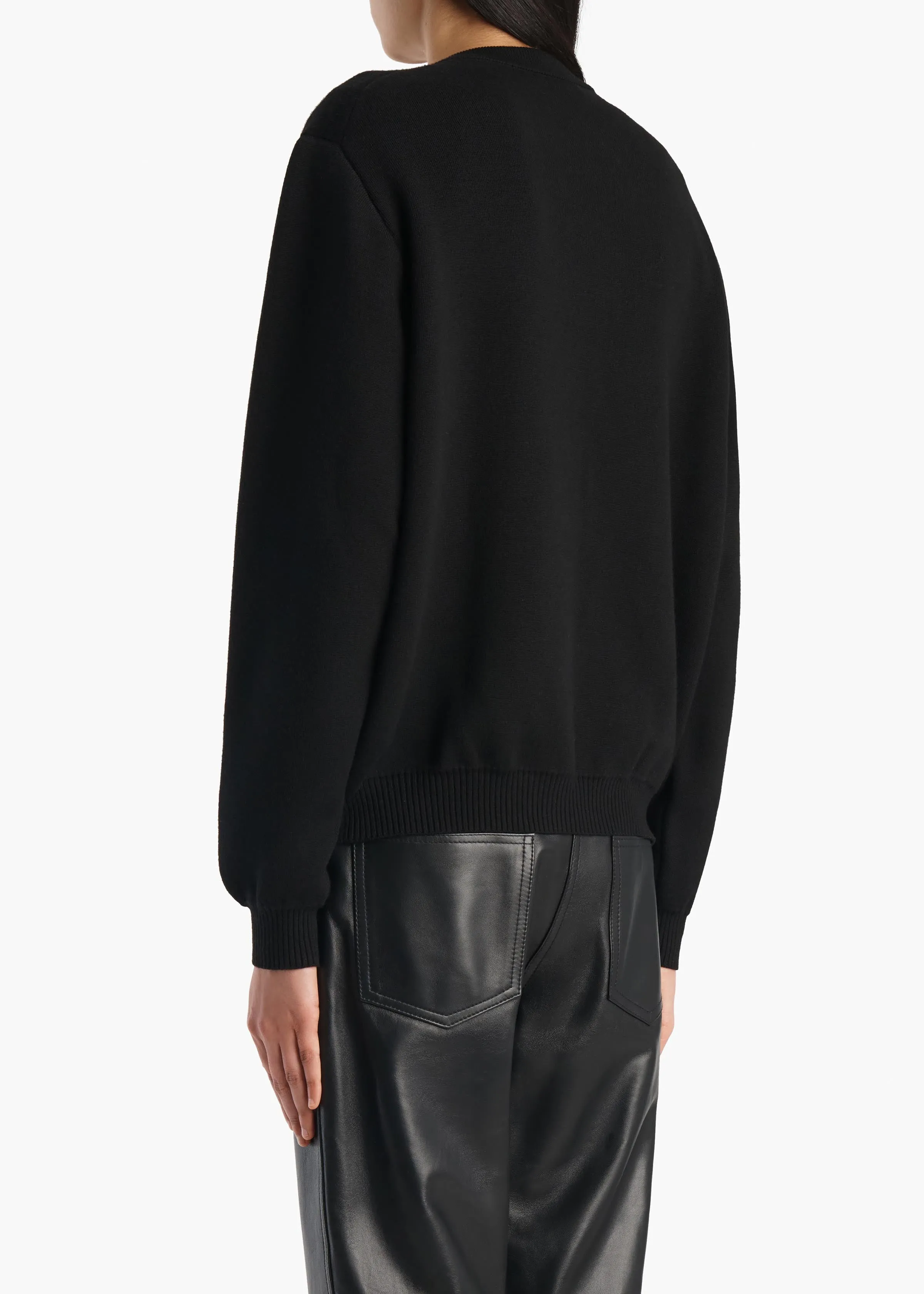 Cooper Cardigan in Black sold by KHAITE product image thumbnail 4