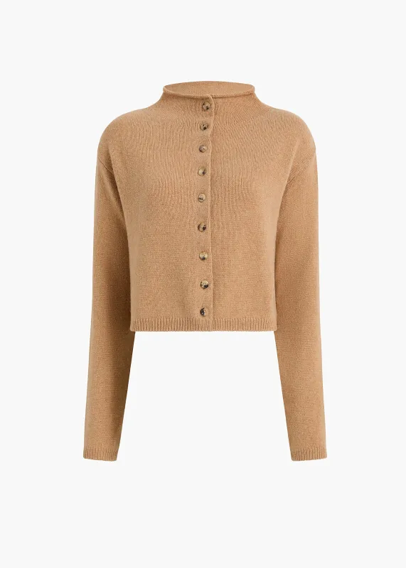 Annora Cardigan in Camel made by KHAITE