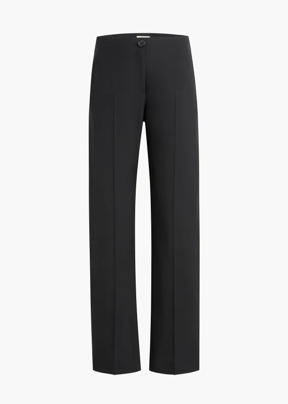 Mita Pant in Black Wool made by KHAITE