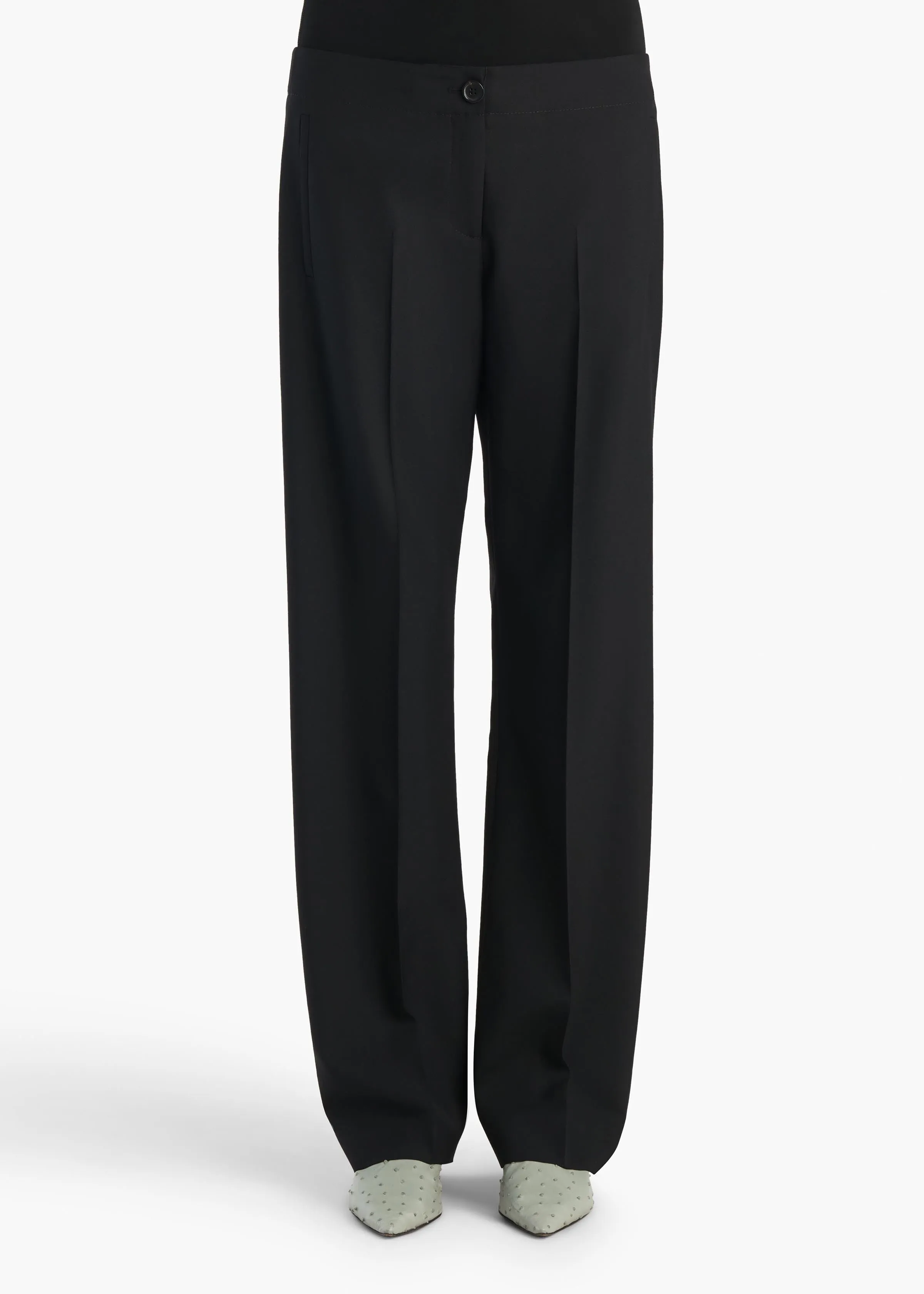 Mita Pant in Black Wool sold by KHAITE product image thumbnail 3