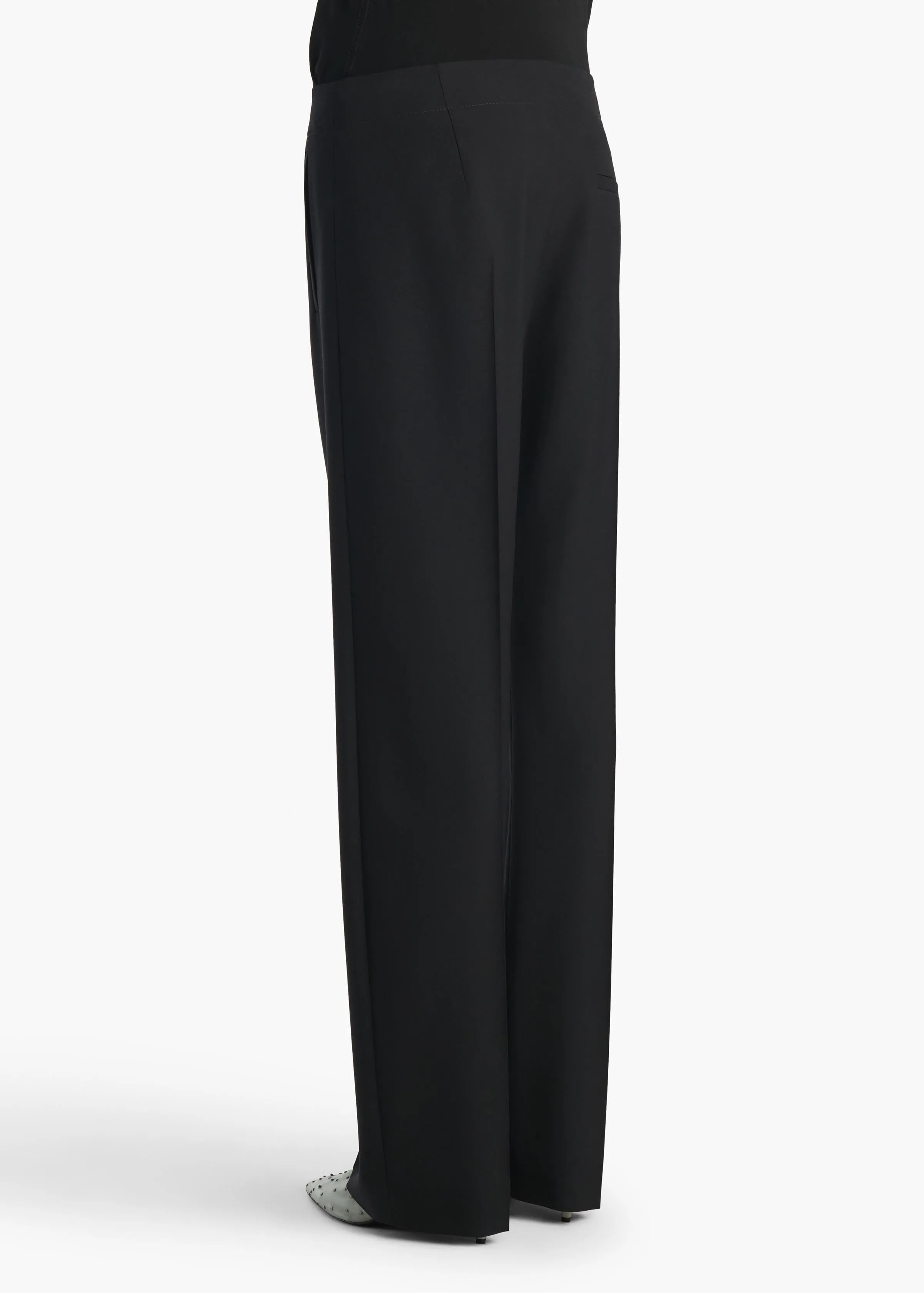 Mita Pant in Black Wool sold by KHAITE product image thumbnail 4