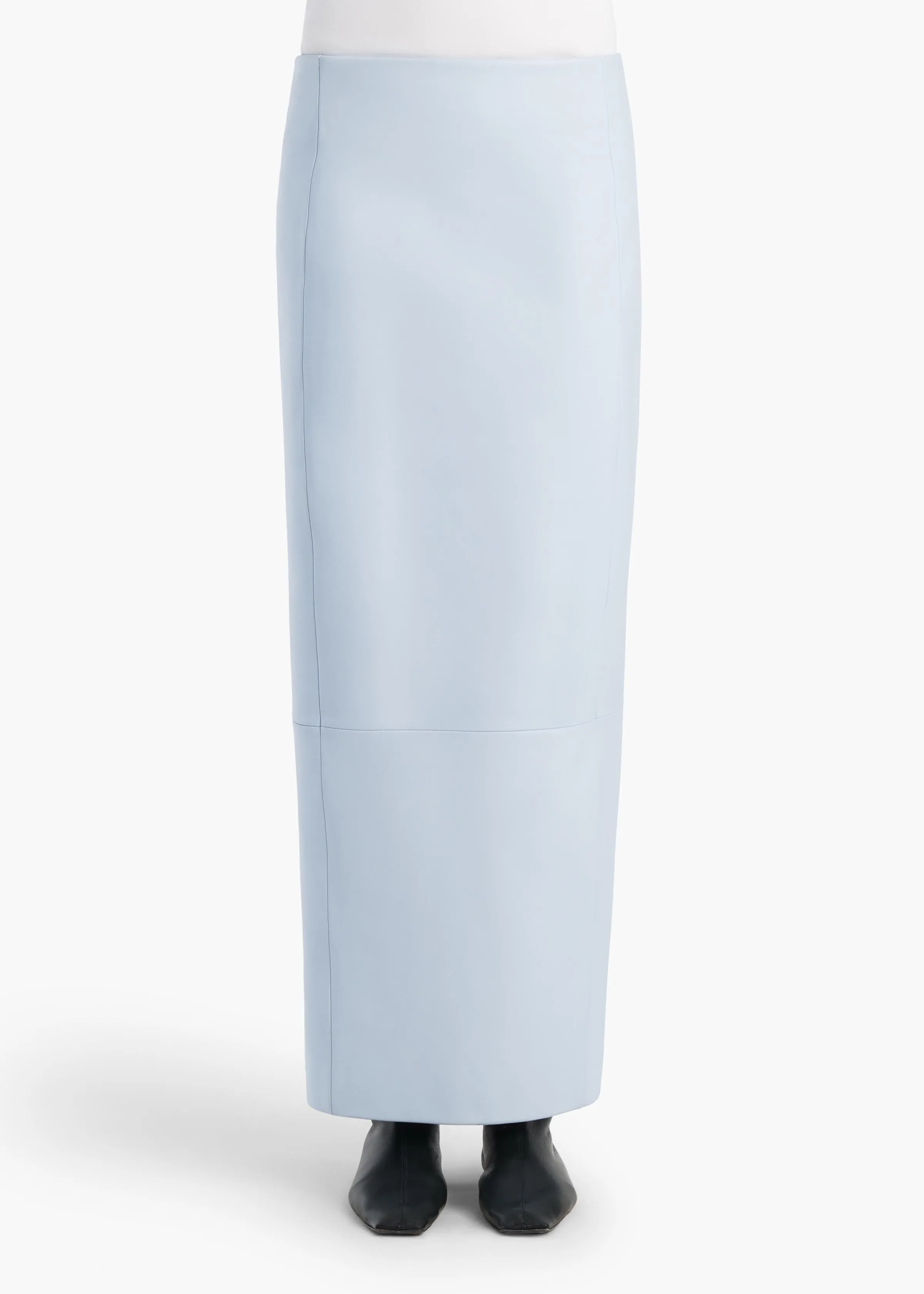 Lyle Skirt in Sky Blue Leather sold by KHAITE product image thumbnail 3