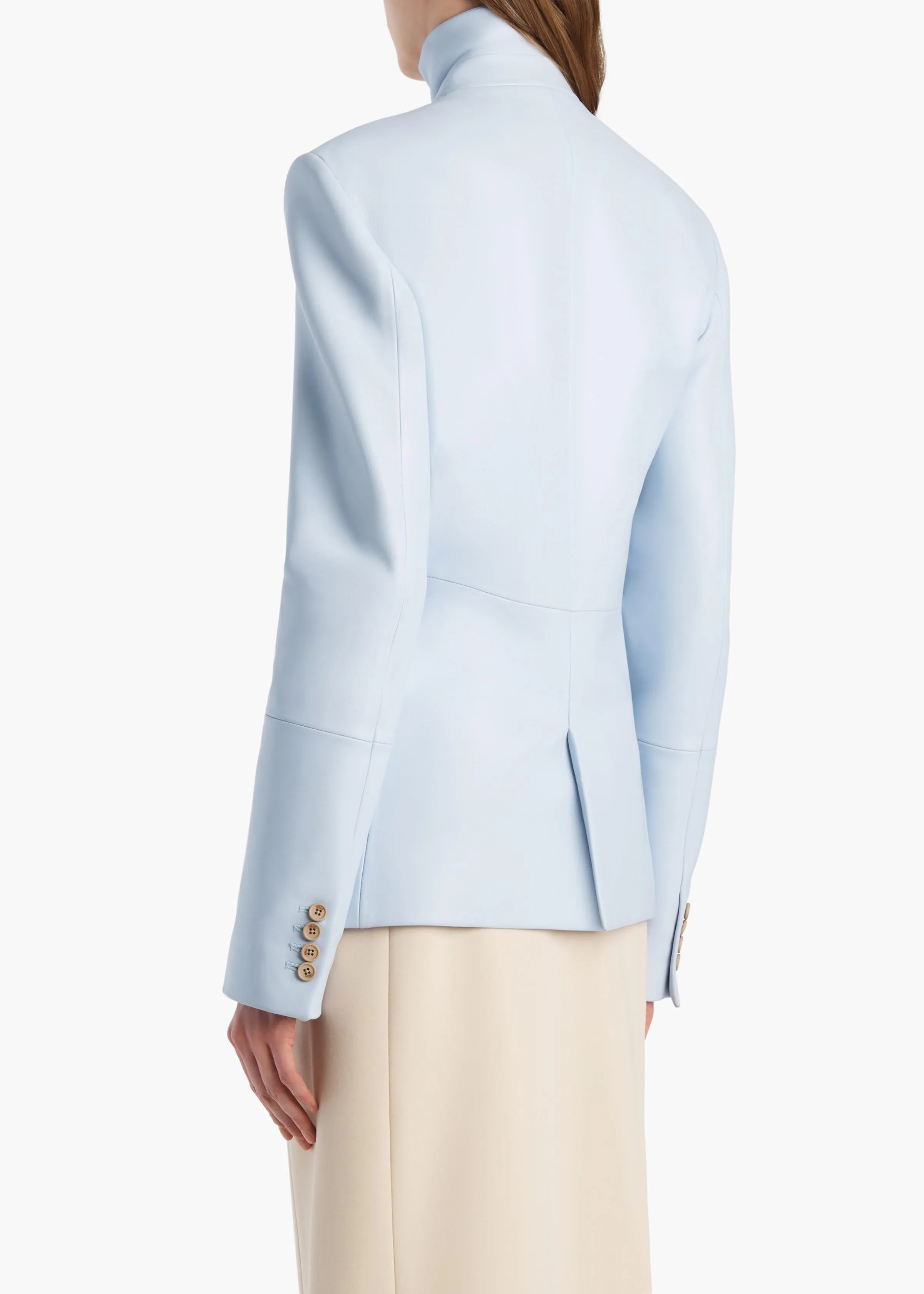 Rolo Jacket in Sky Blue Leather sold by KHAITE product image thumbnail 4