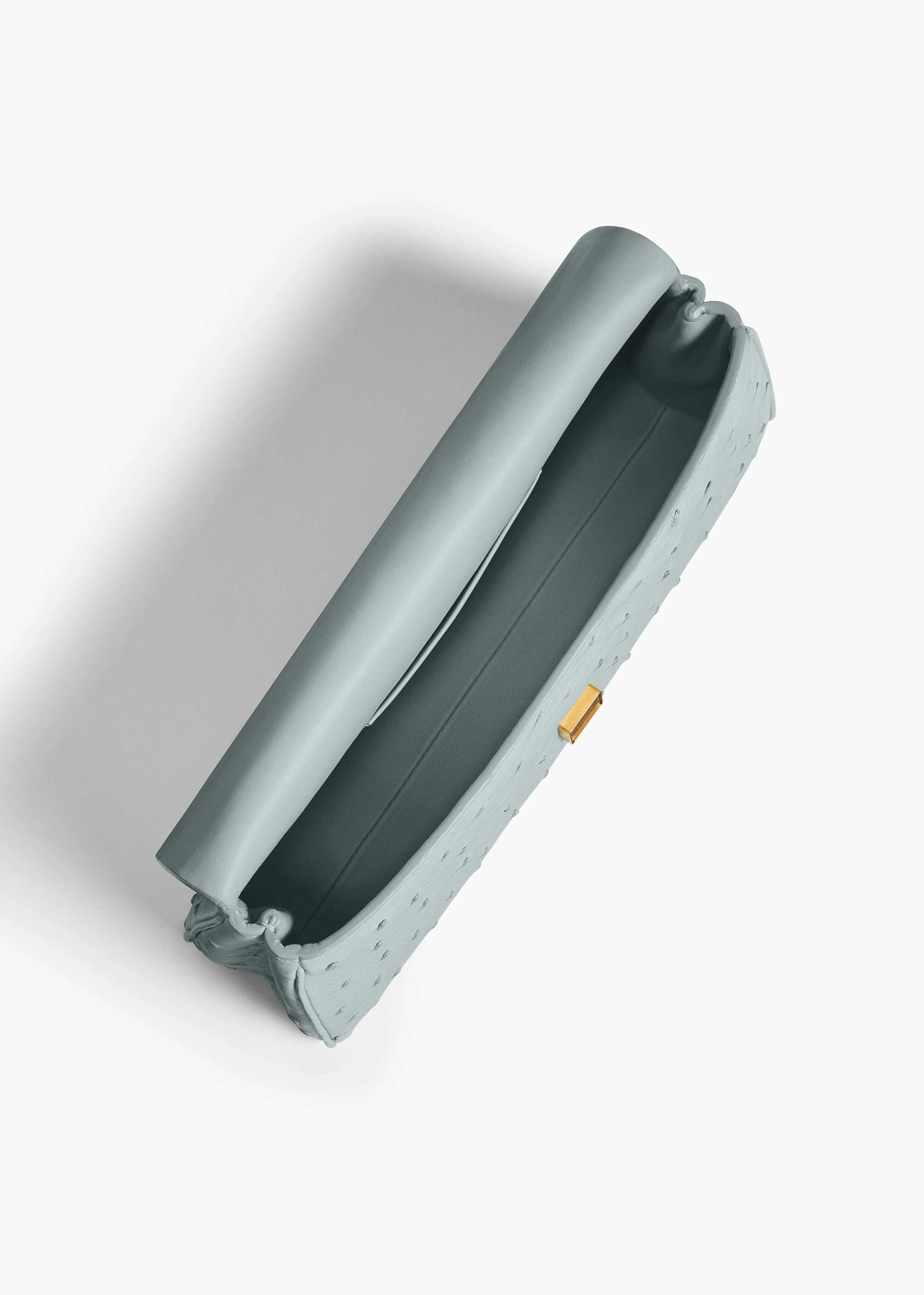 Audrey Clutch in Frost Ostrich sold by KHAITE product image thumbnail 3