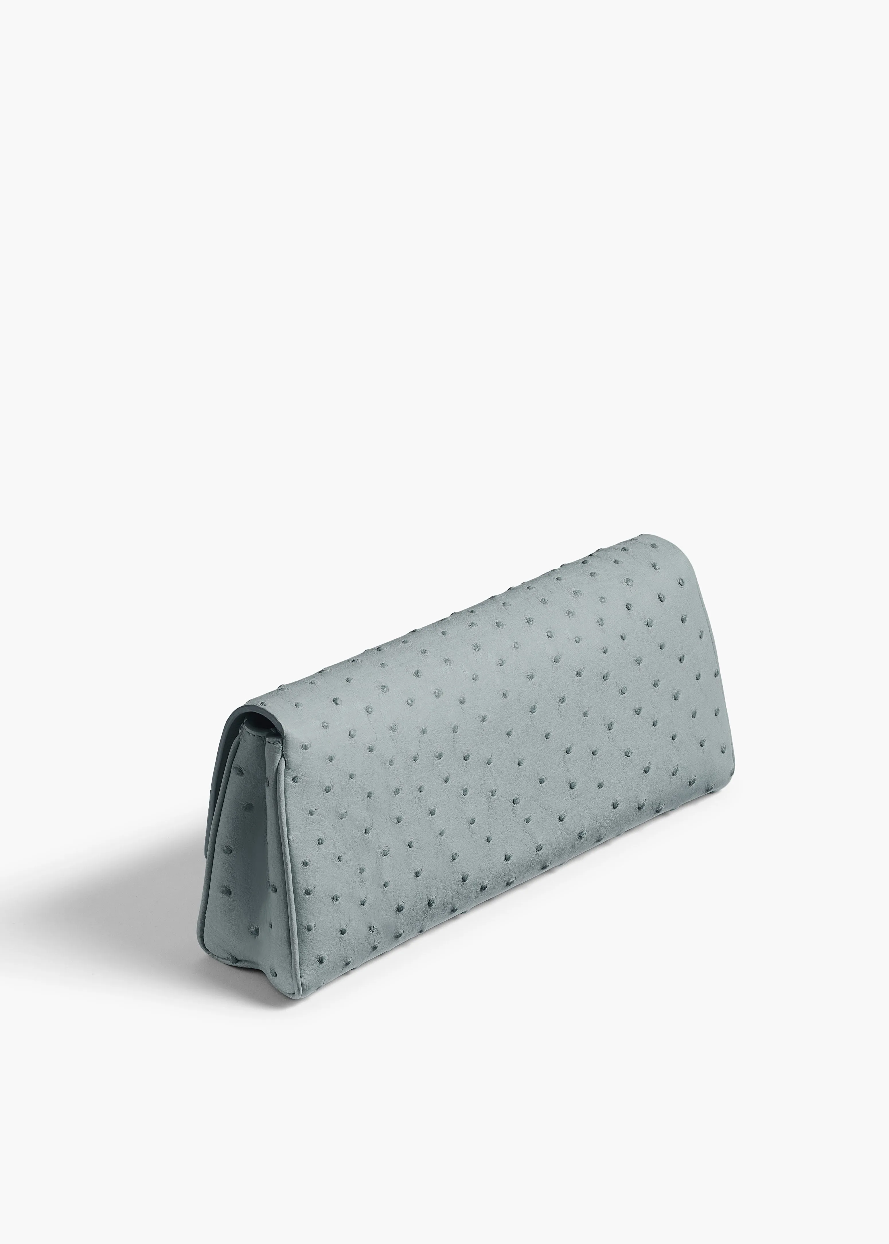 Audrey Clutch in Frost Ostrich sold by KHAITE product image thumbnail 5