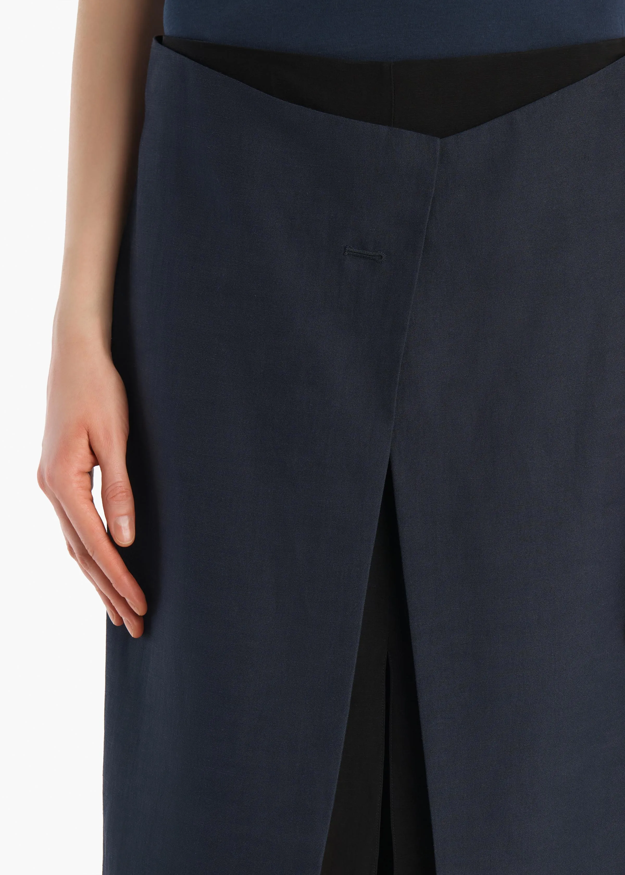 Tal Skirt in Dark Navy sold by KHAITE product image thumbnail 5