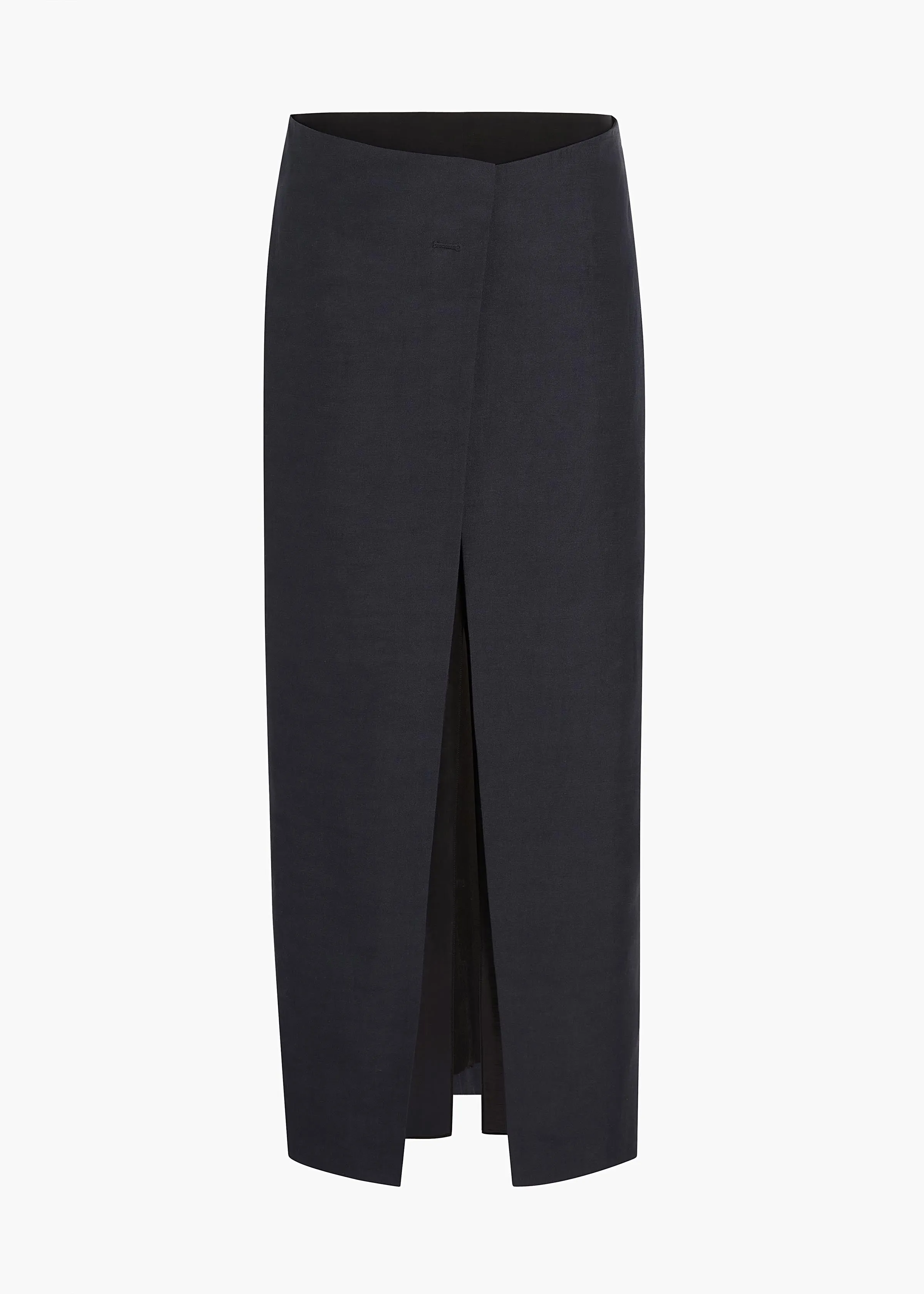 Tal Skirt in Dark Navy sold by KHAITE