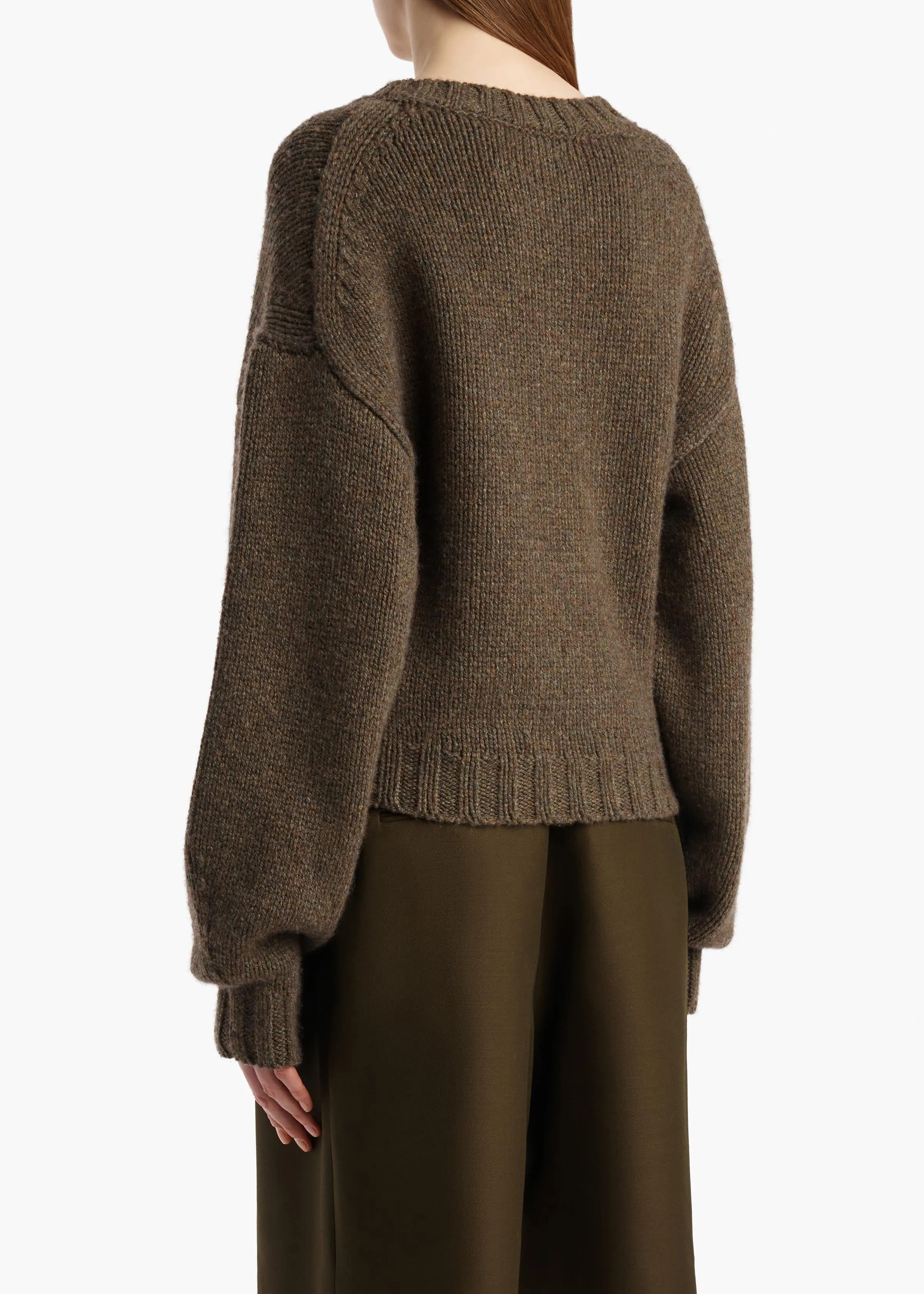 Gemma Sweater in Artichoke sold by KHAITE product image thumbnail 4
