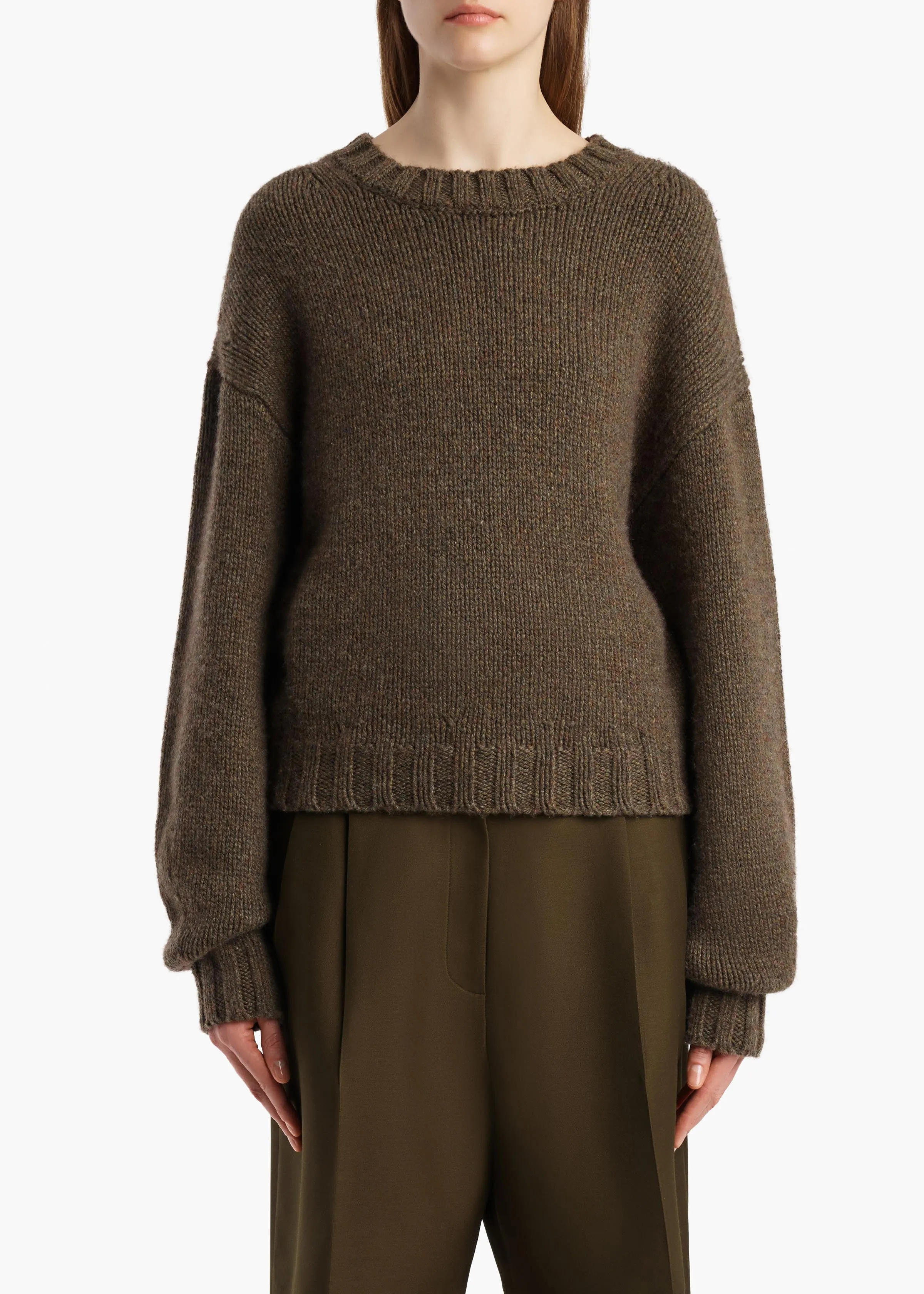 Gemma Sweater in Artichoke sold by KHAITE product image thumbnail 3