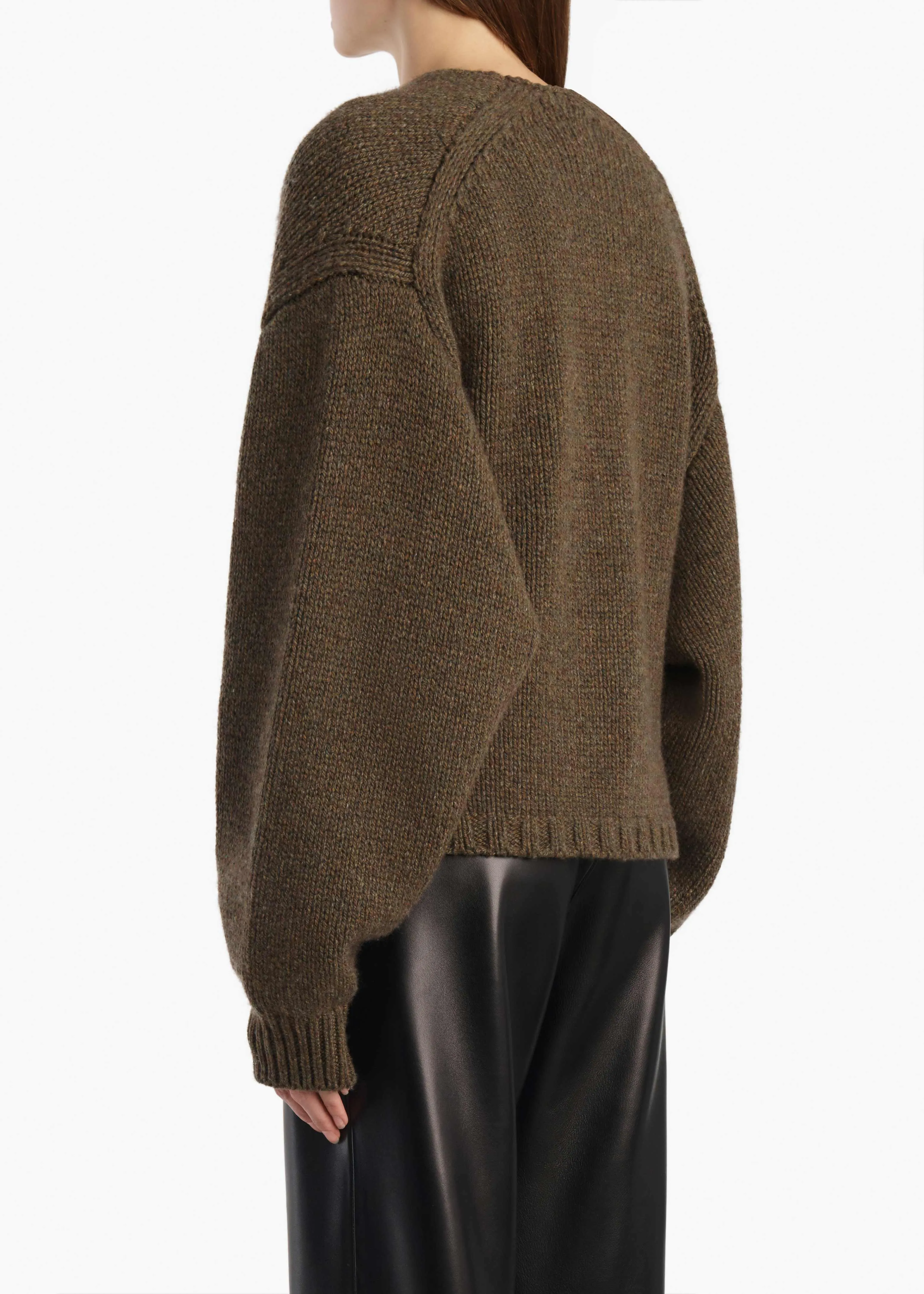 Axel Cardigan in Artichoke sold by KHAITE product image thumbnail 5