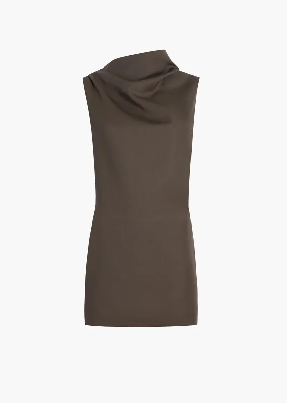 Astor Dress in Clove made by KHAITE