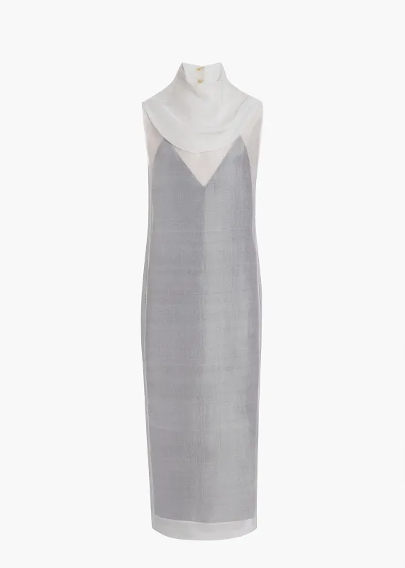 Elva Dress in Chalk made by KHAITE
