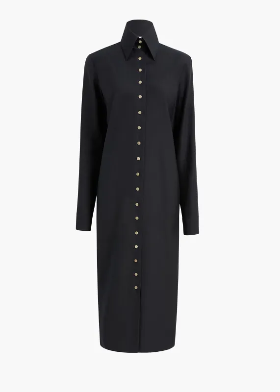 Ivanna Dress in Black made by KHAITE
